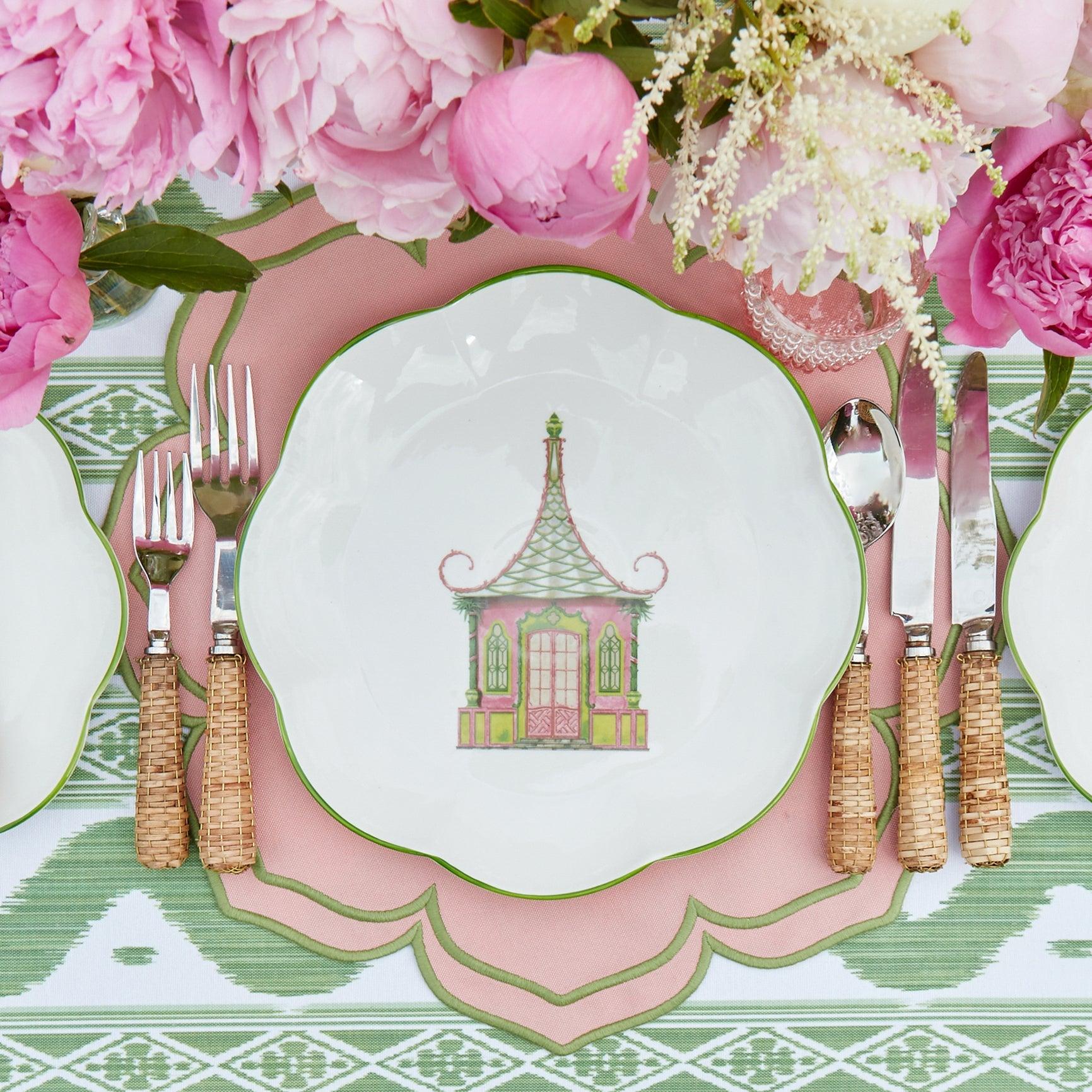 Fleur Pink Placemats & Napkins (Set of 4) - Image 4