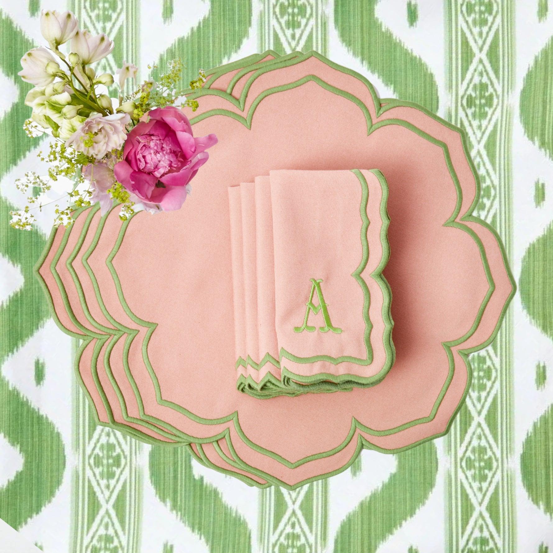 Fleur Pink Placemats & Napkins (Set of 4) - Image 9