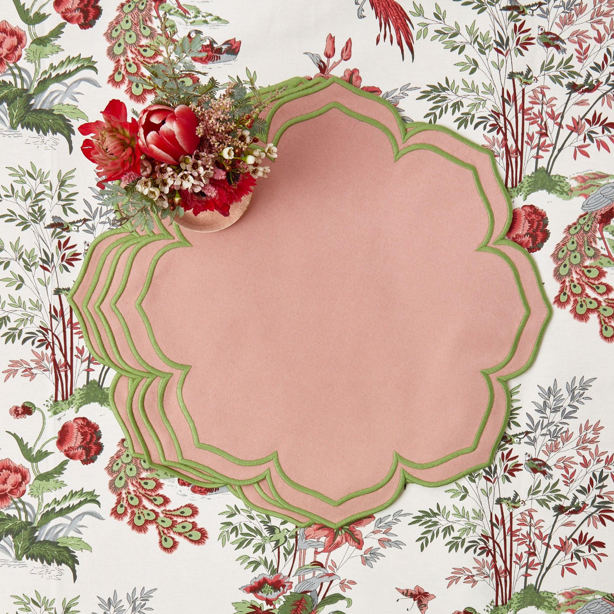 Fleur Pink Placemats (Set of 4) - Image 6