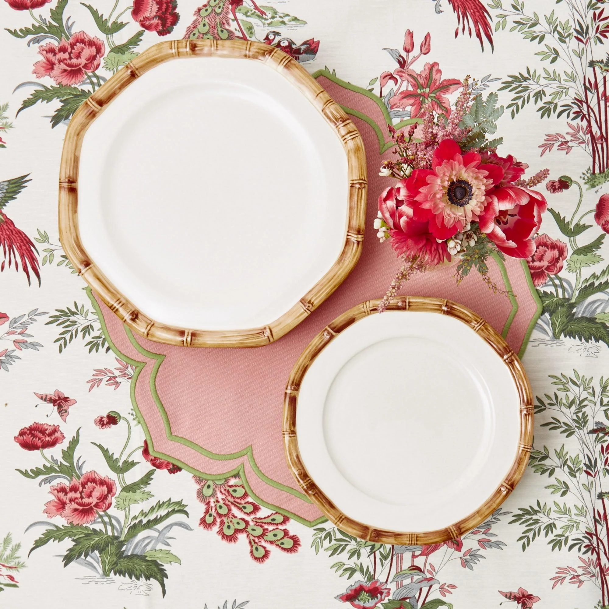 Fleur Pink Placemats (Set of 4) - Image 9