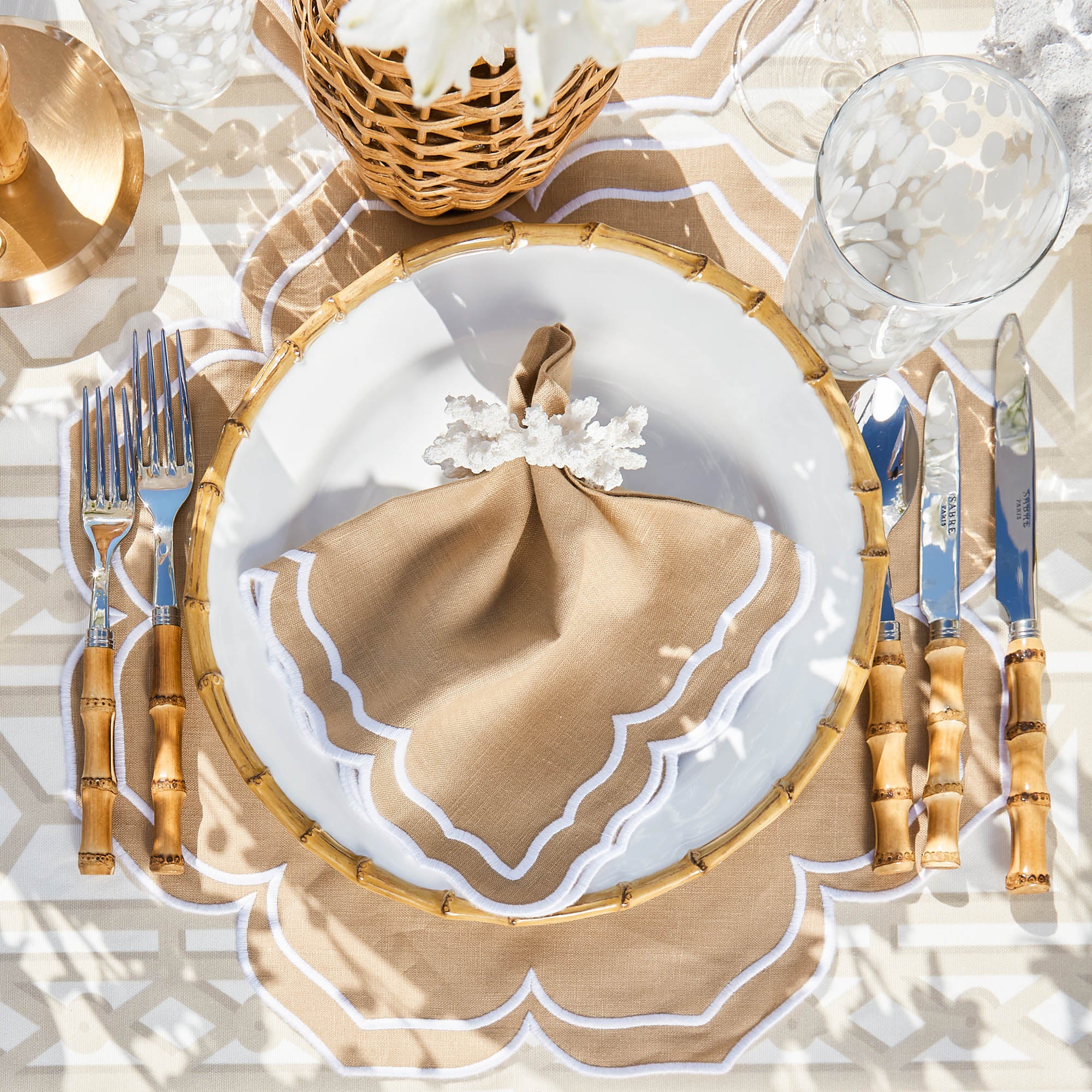 Fleur Sand Napkins (Set of 4) - Image 4