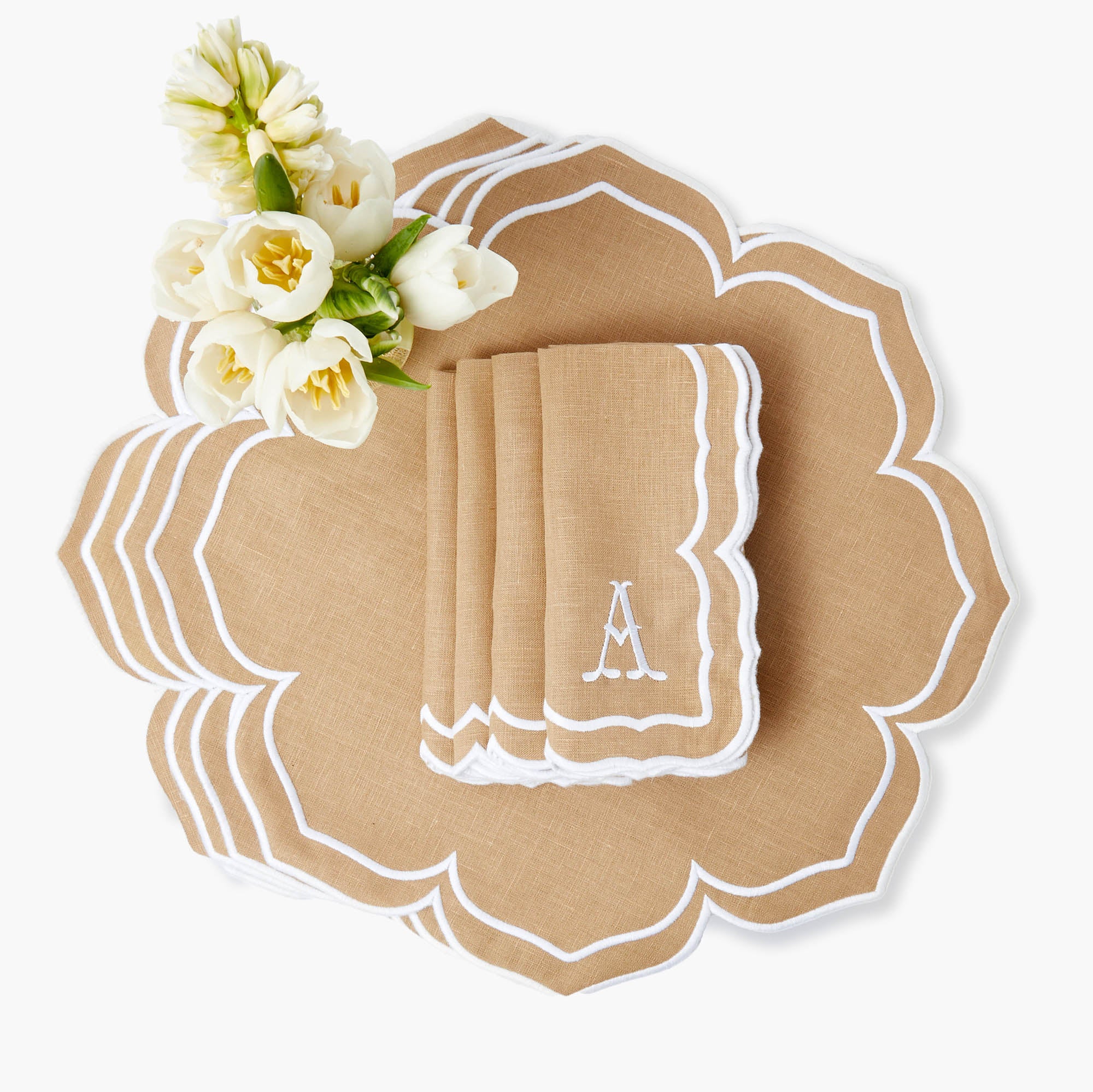 Fleur Sand Placemats (Set of 4) - Image 5