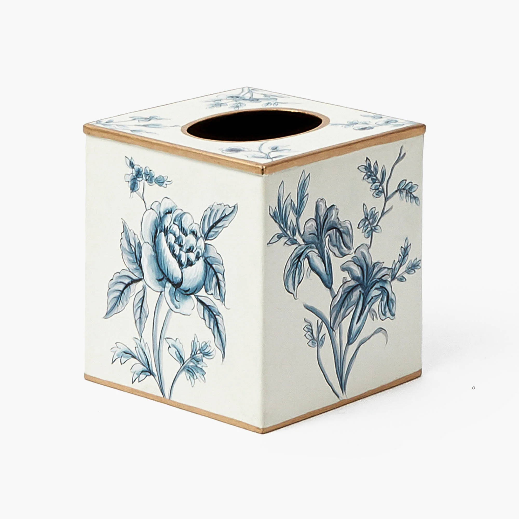 Floral Tole Tissue Box - Image 9