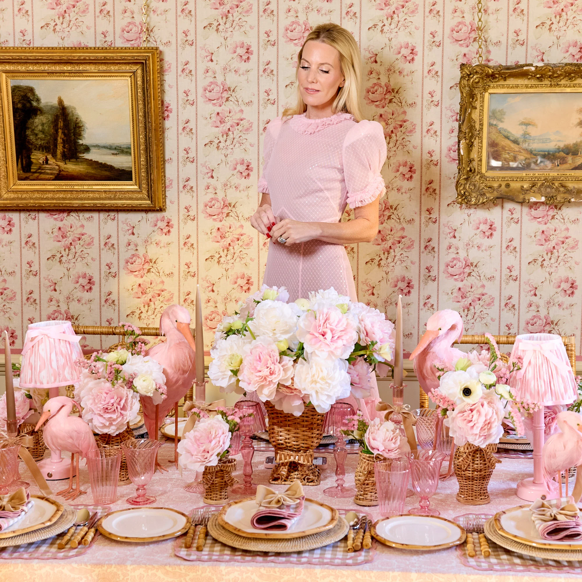 Geometric Bamboo Dinner & Starter Plates (Set of 8) - Image 3