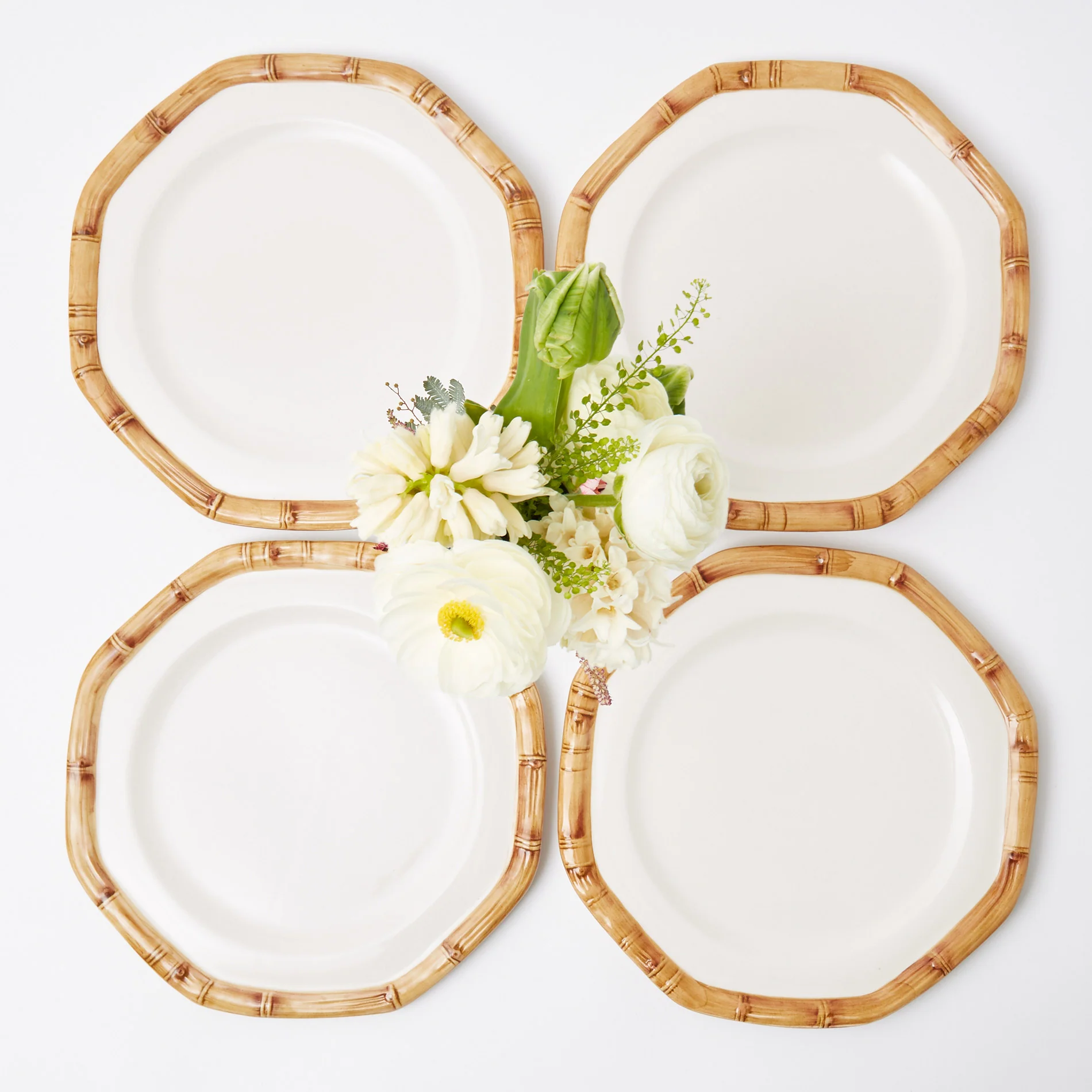 Geometric Bamboo Dinner Plate (Set of 4) - Image 8