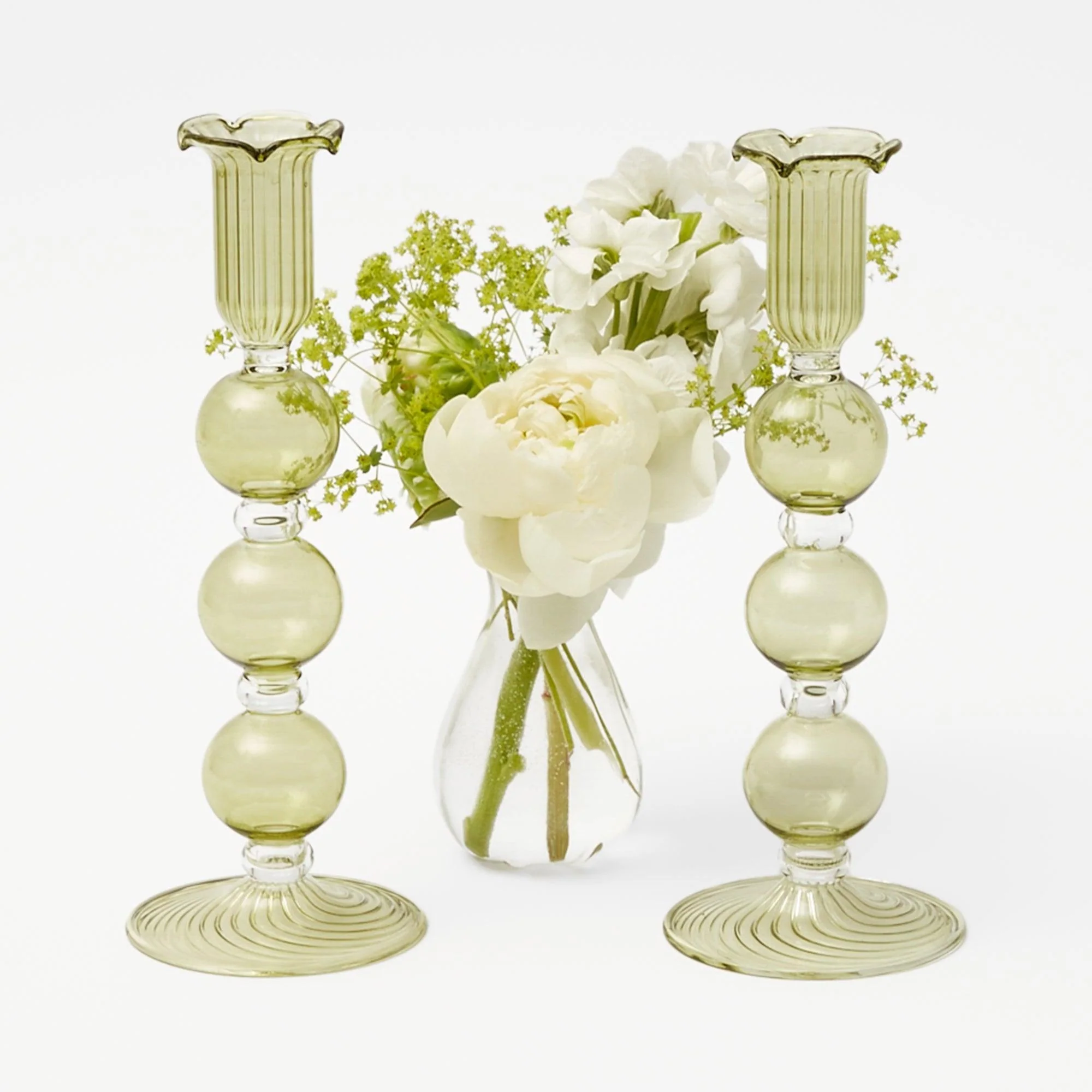 Eden Green Candle Holders (Pair) - Image 30