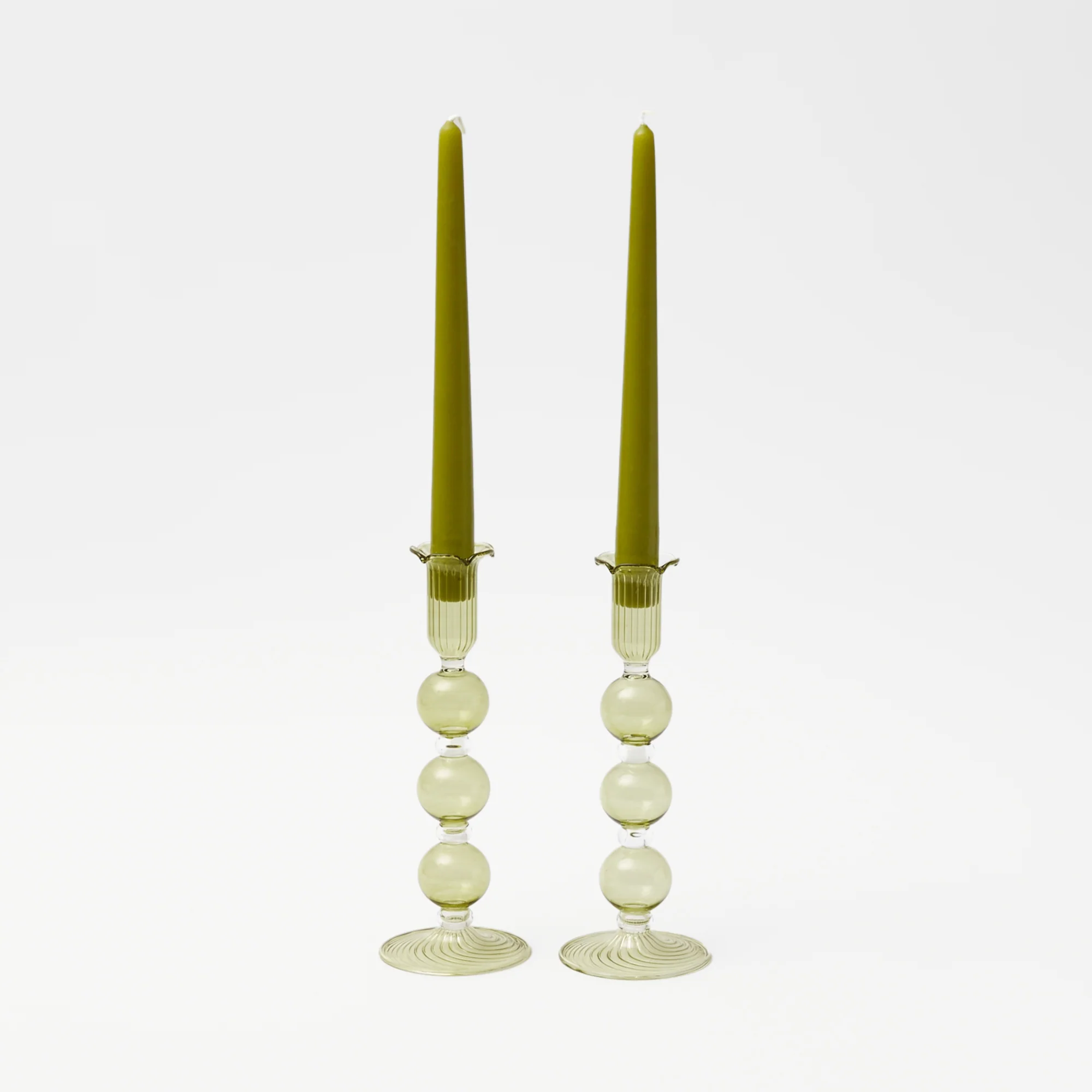 Eden Green Candle Holders (Pair) - Image 31