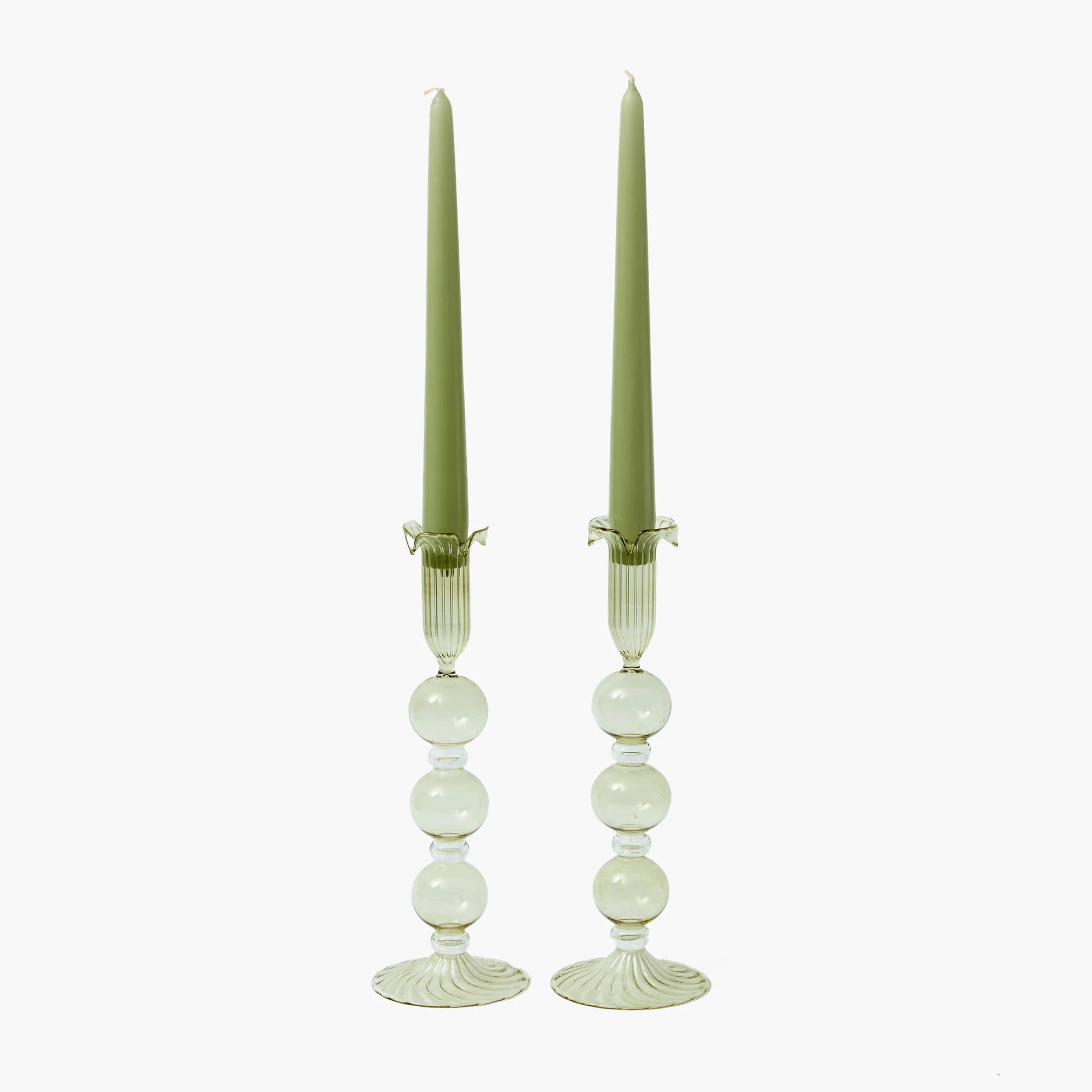 Eden Green Candle Holders (Pair) - Image 32