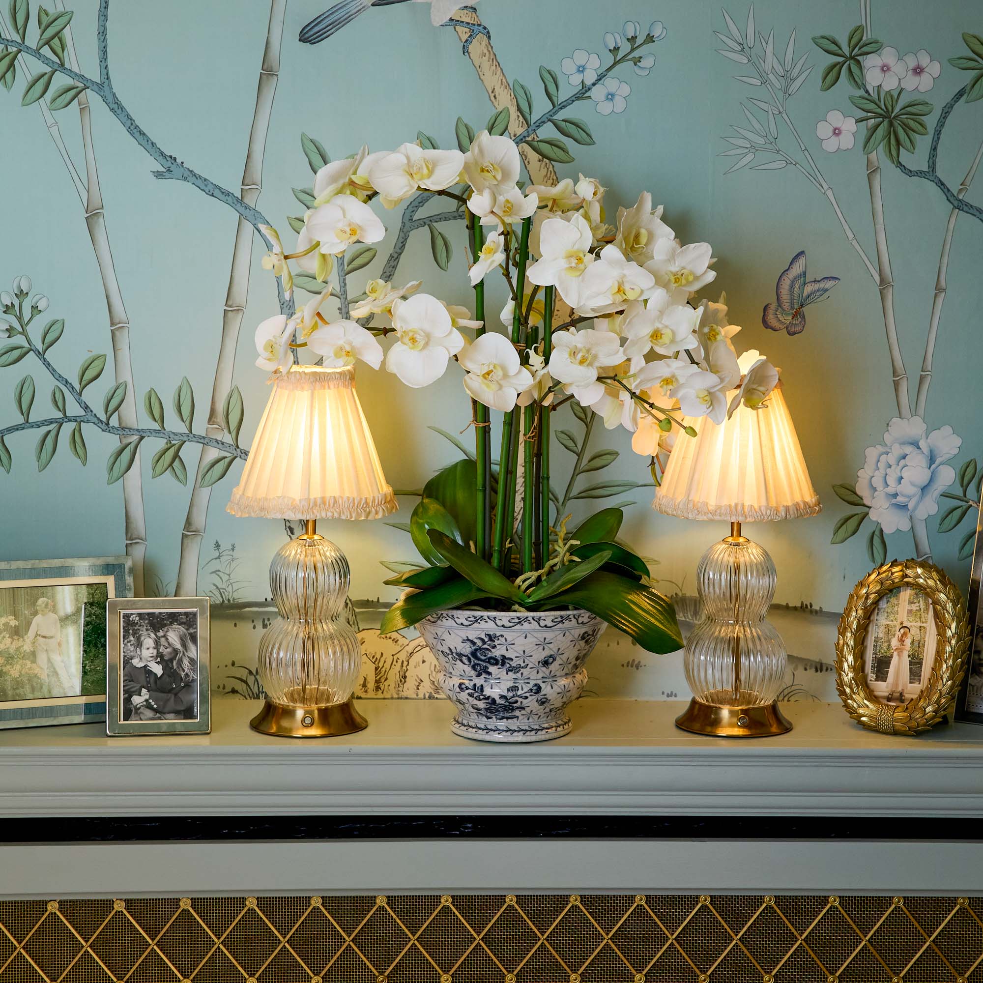 Faux Orchid in Chinoiserie Planter - Image 5
