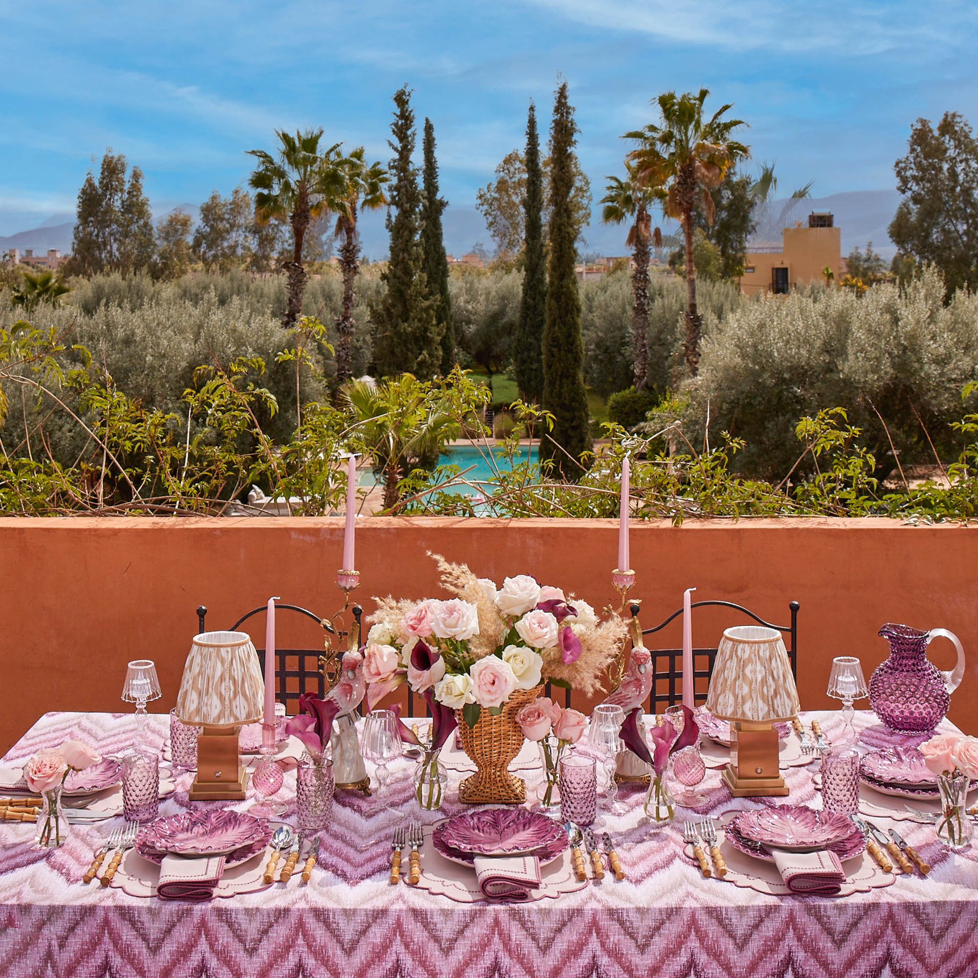 Glass Lantern Tea Light Holder (Pair) - 24cm - Image 28