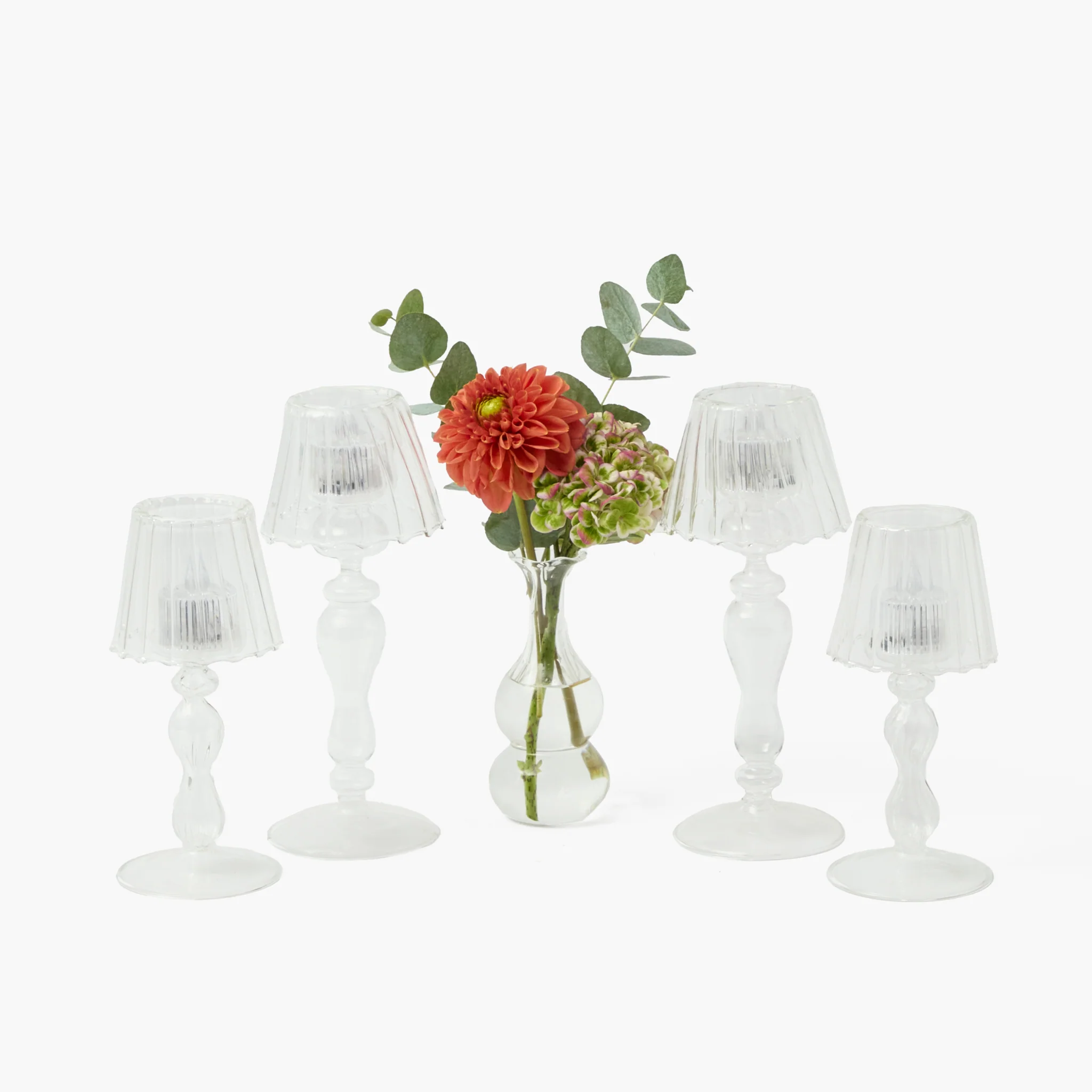 Glass Lantern Tea Light Holder Set - Image 11