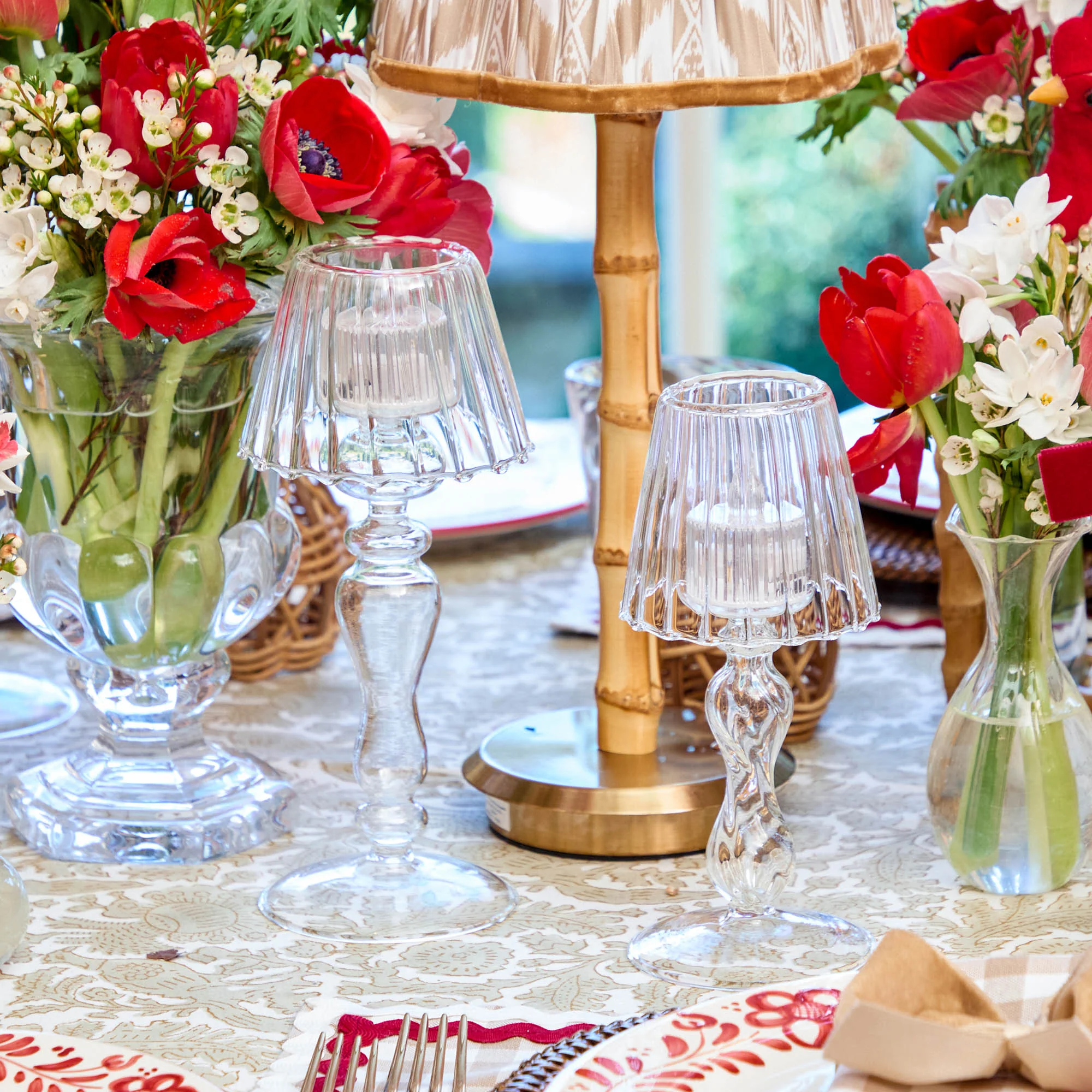 Glass Lantern Tea Light Holder Set - Image 21