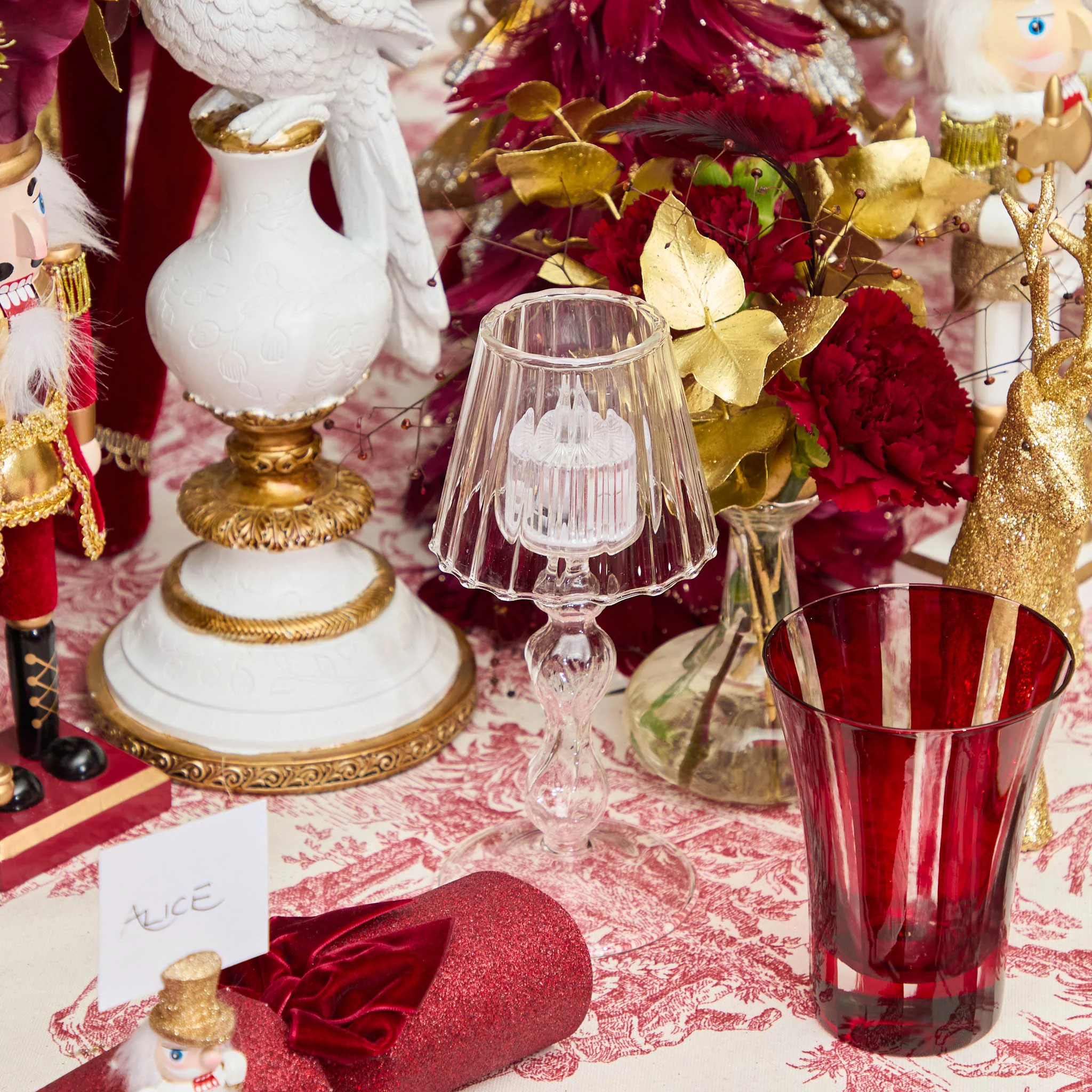 Glass Lantern Tea Light Holder (Pair) - 18cm - Image 6