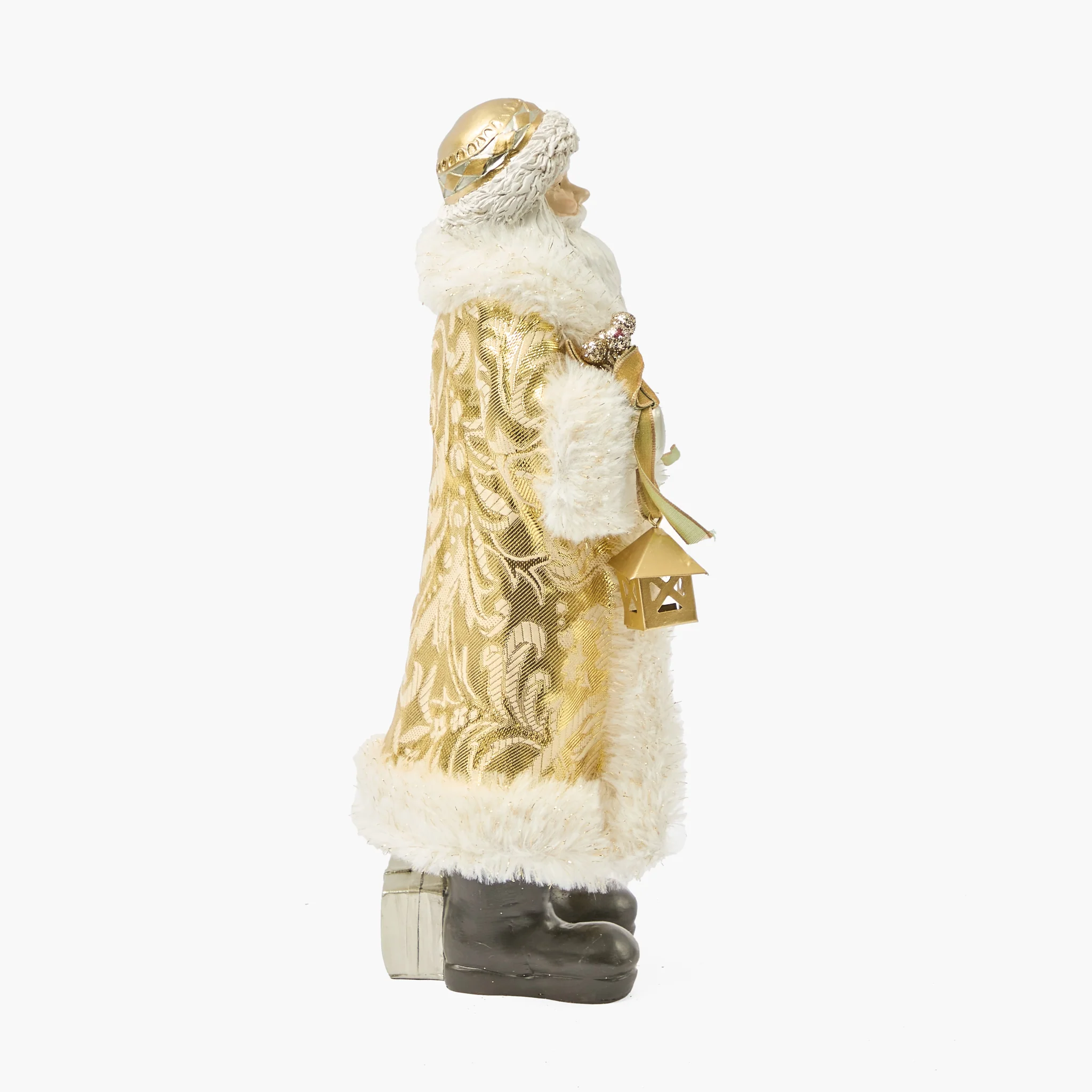 Gold Father Christmas - 30cm - Image 8