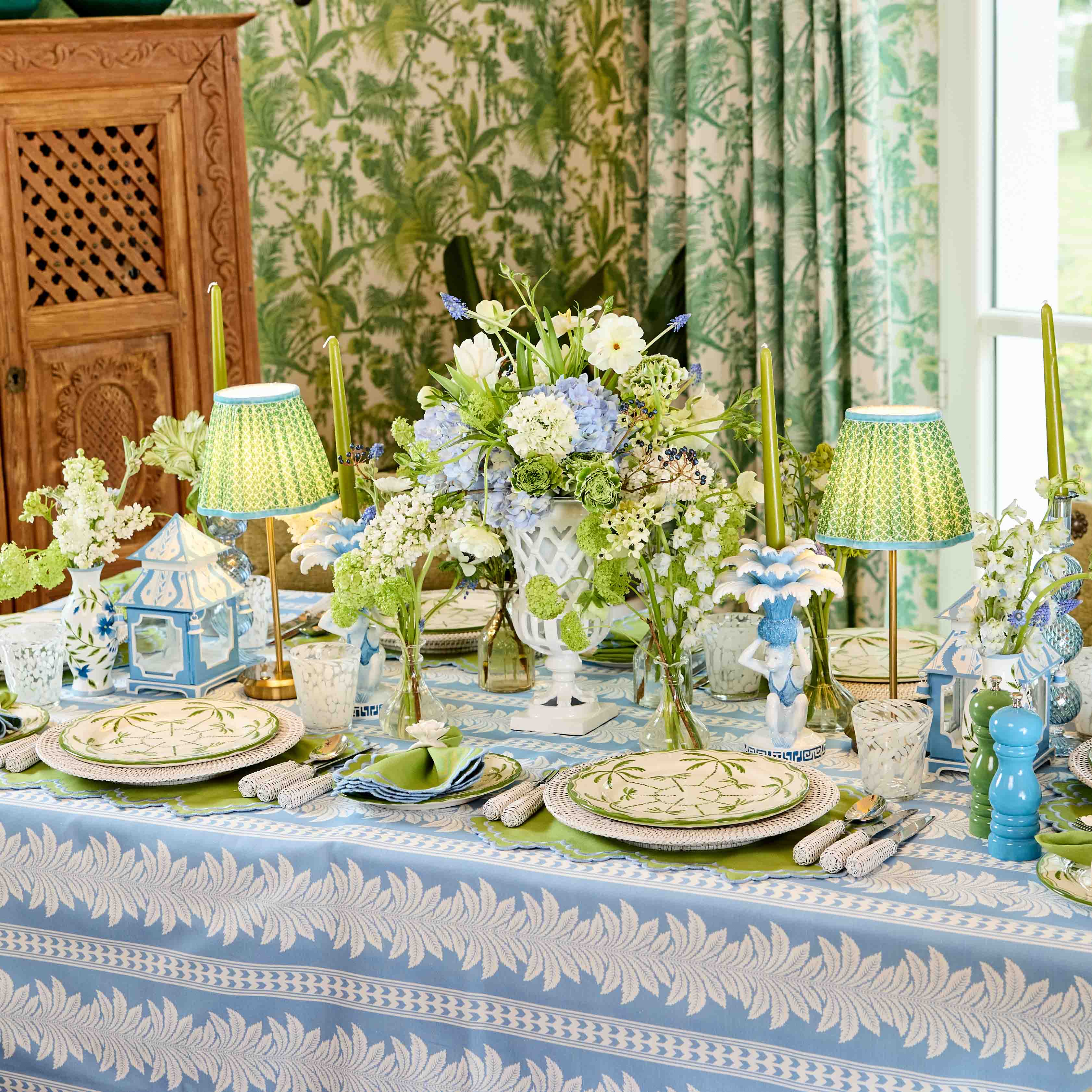 Camille Azure Candle Holder (Pair) - Image 20