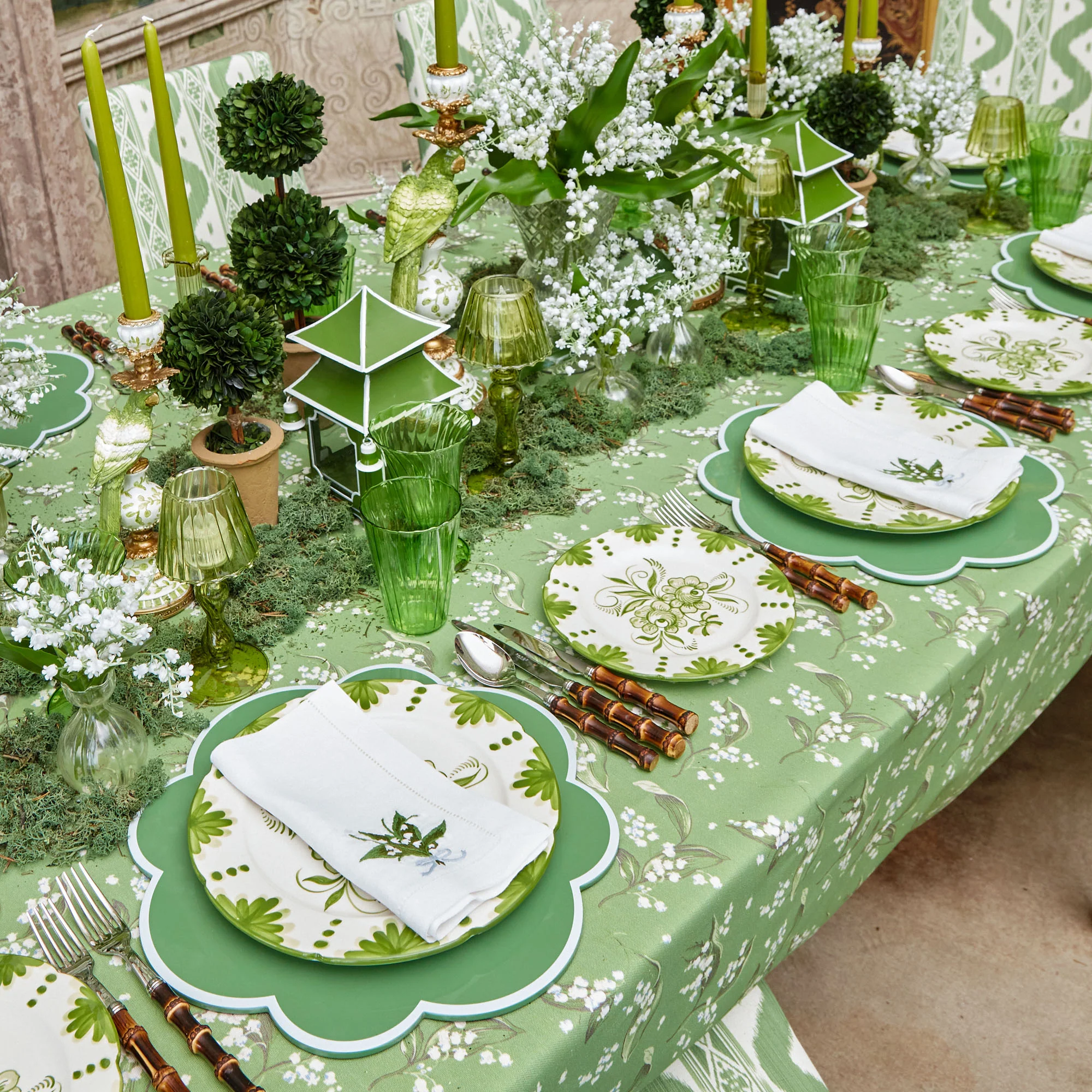 Seville Green Gardênia Starter Plates (Set of 4) - Image 3