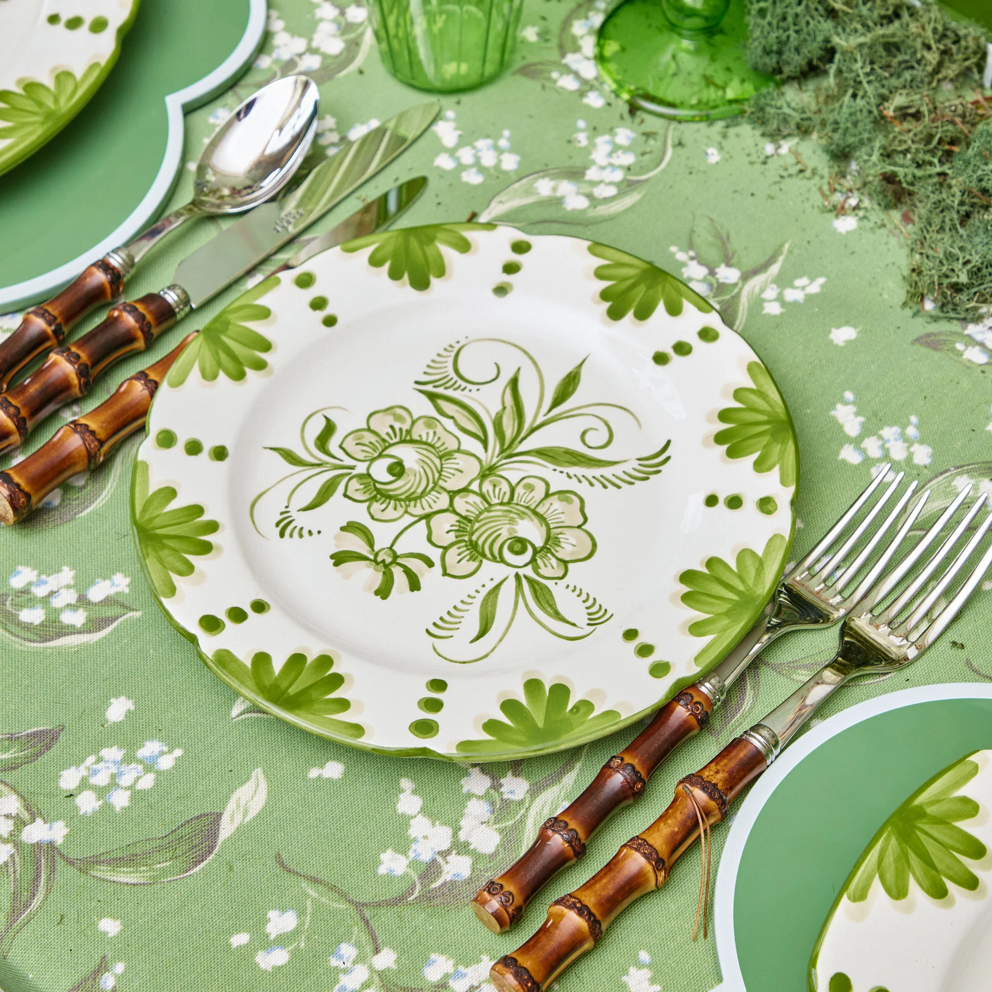 Seville Green Gardênia Starter Plates (Set of 4) - Image 6