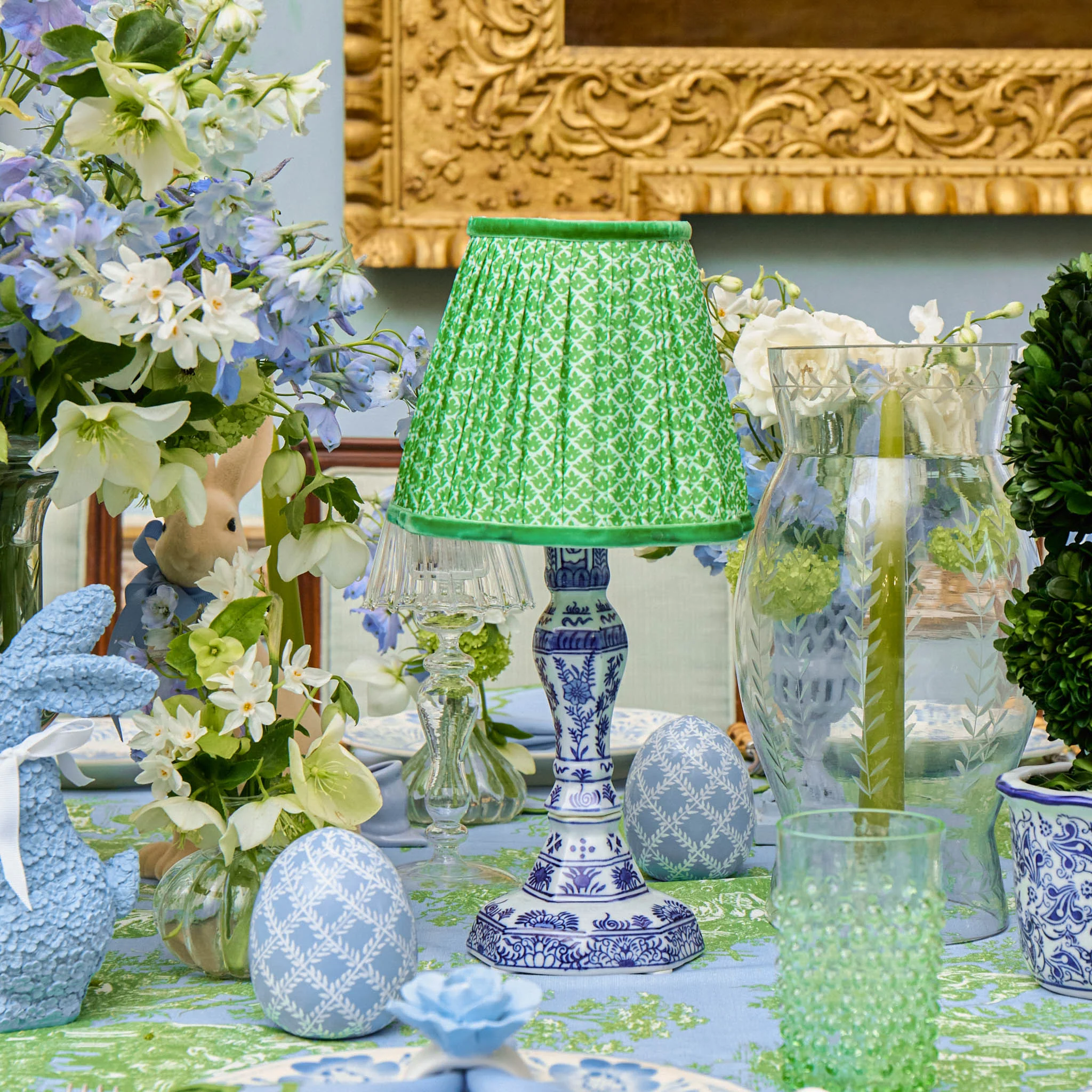 Green Lotus Lampshade (18cm) - Image 8