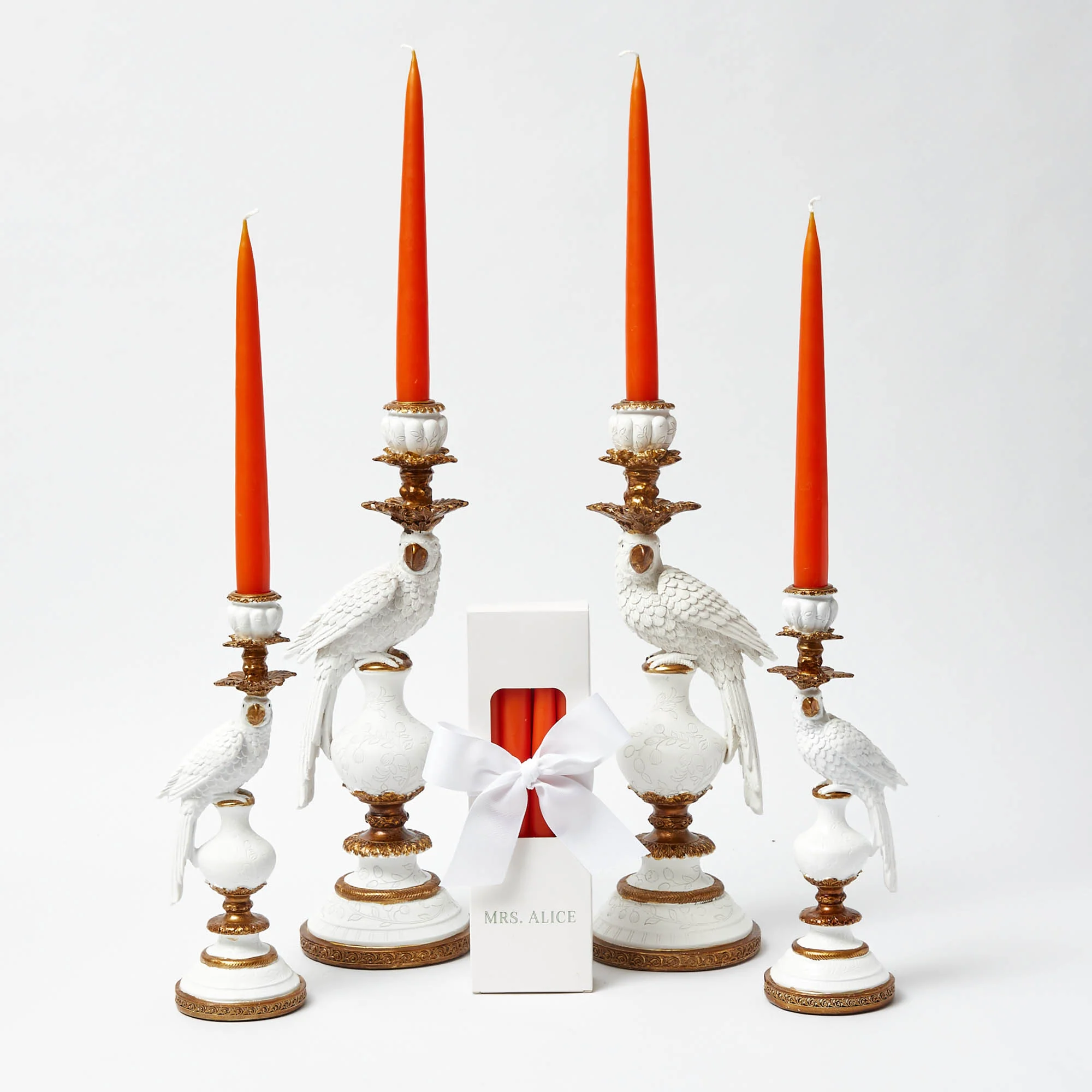 Handmade Orange Candles (Set of 8) - Image 11