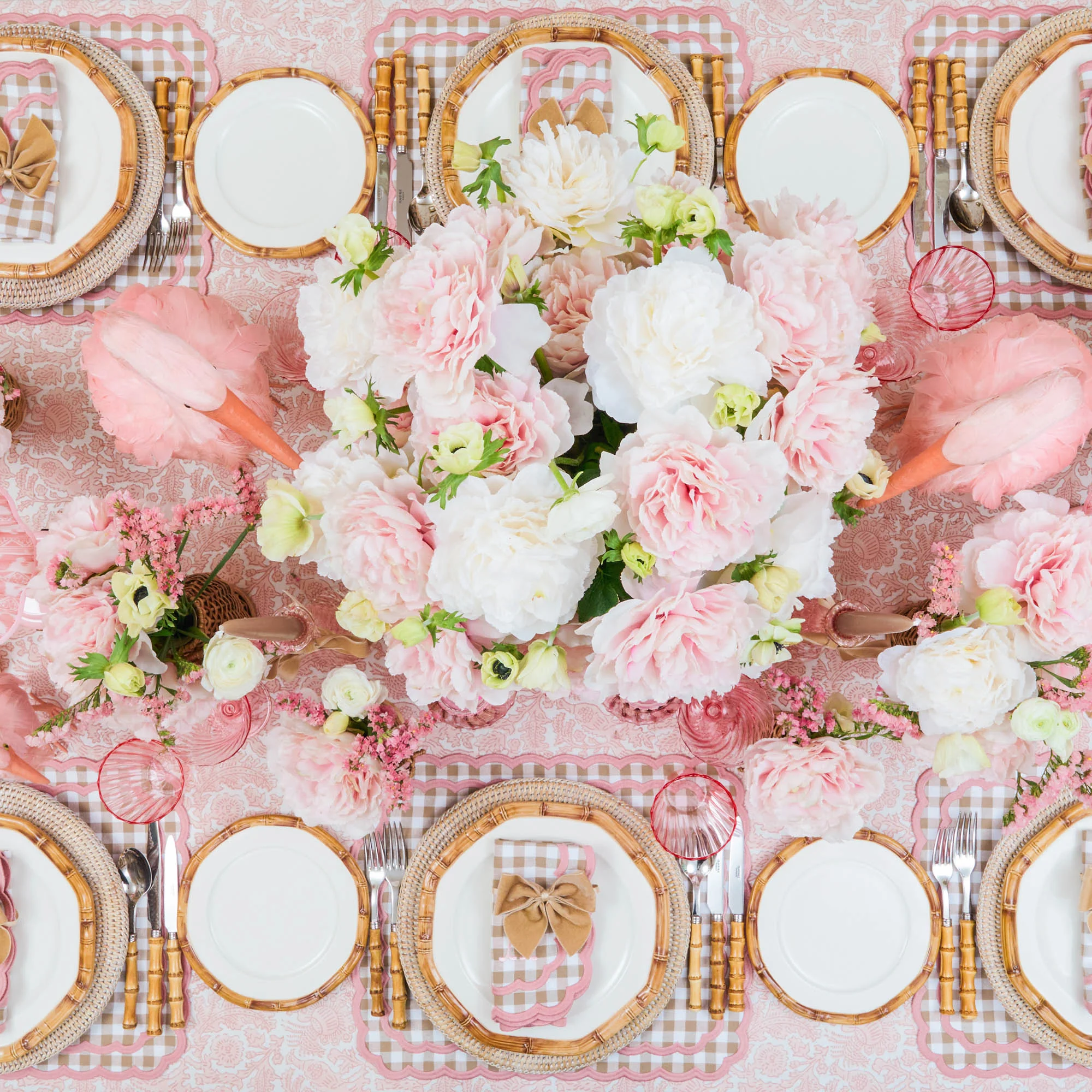 Geometric Bamboo Dinner Plate - Image 4