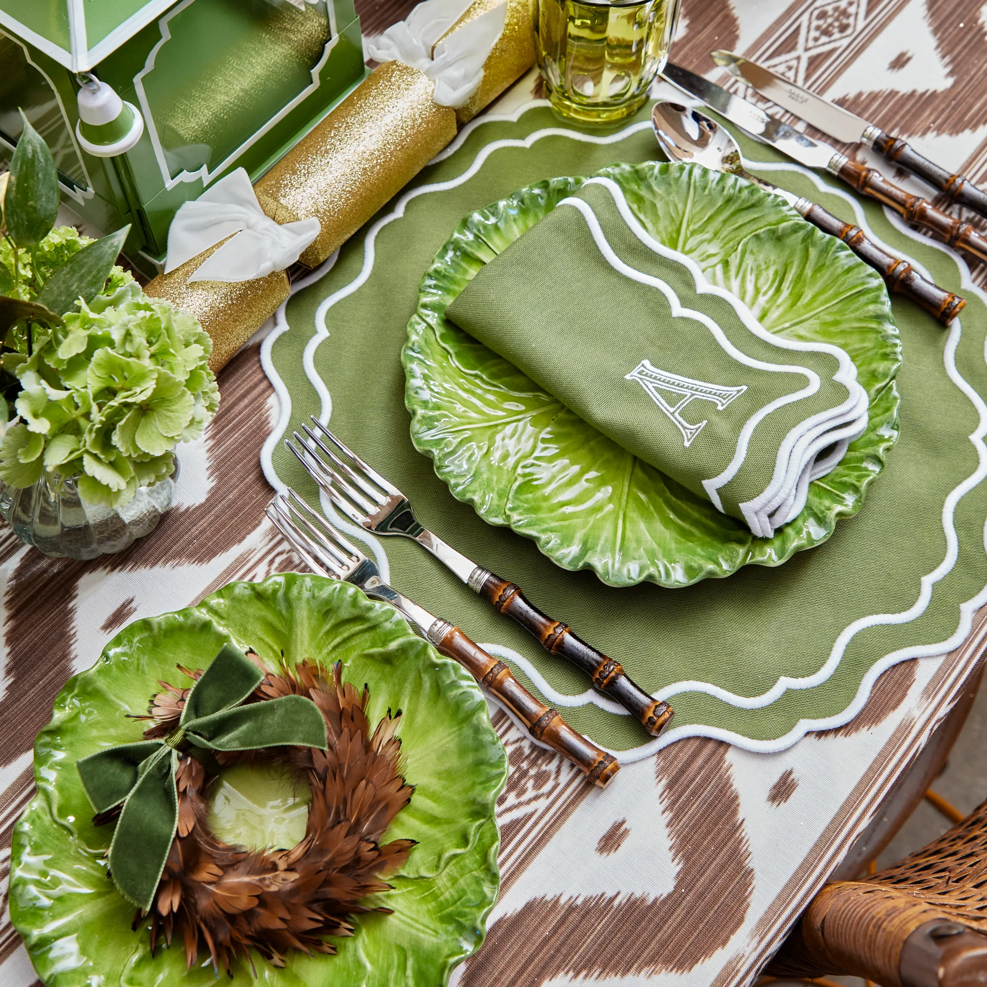 Serena Green Cabbage Dinner Plate - Image 11
