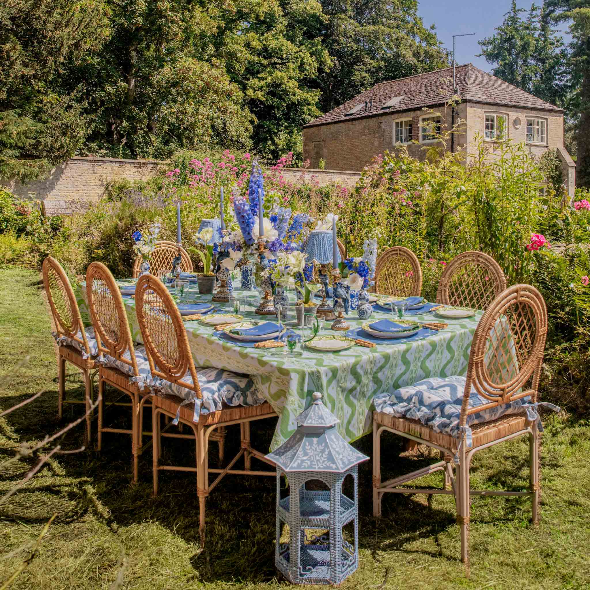 Dusty Blue Candles (Set of 8) - Image 13