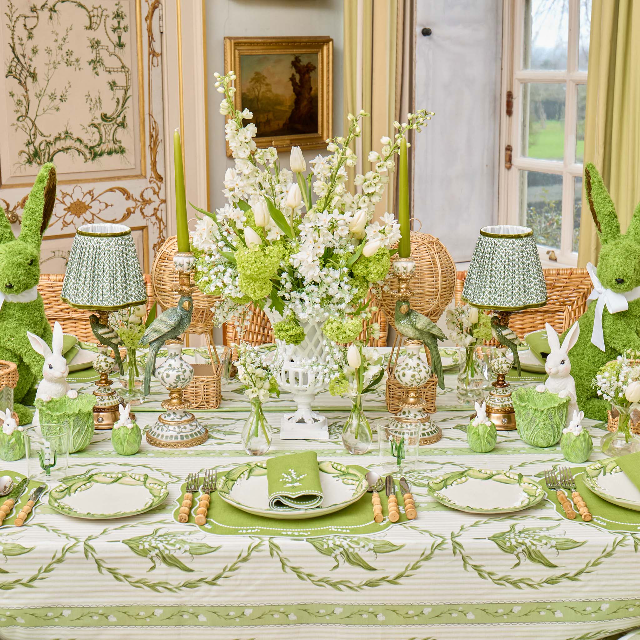 Olive Green Lotus Lampshade (18cm) - Image 5