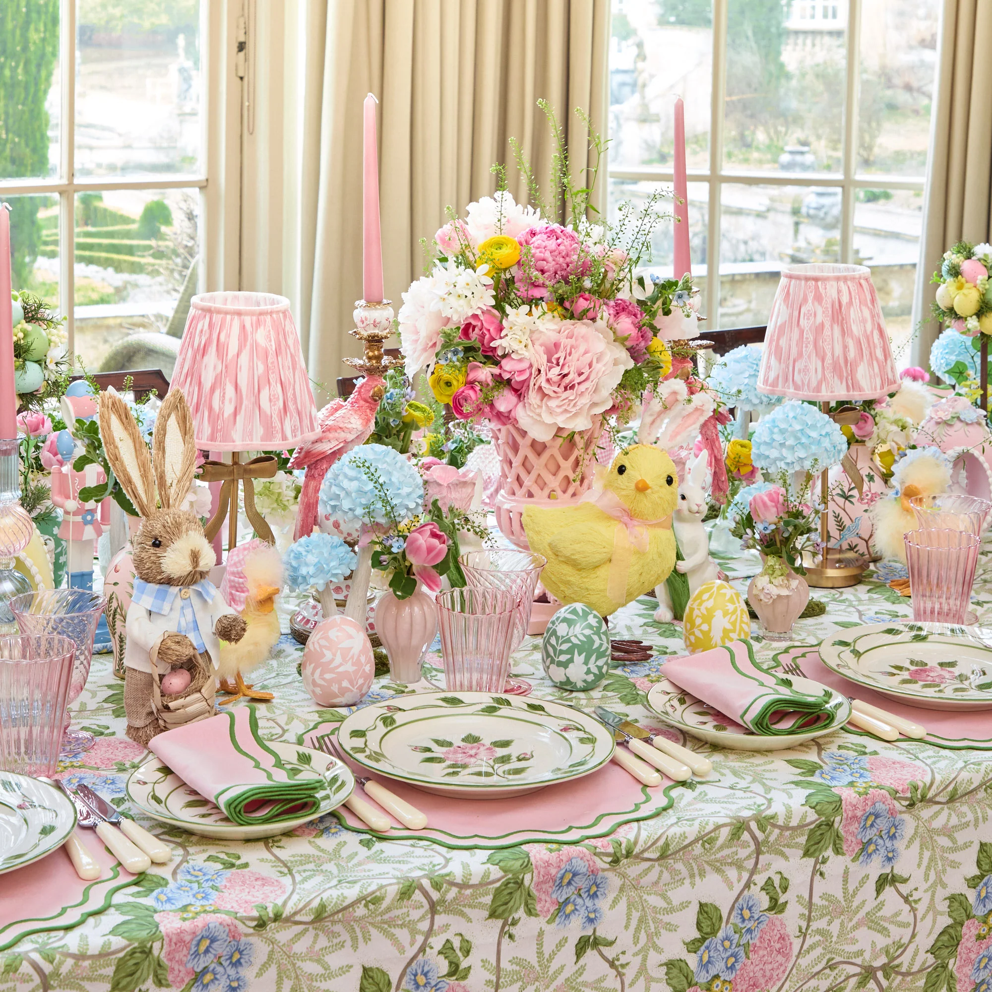 Pink Ikat Lampshade (18cm) - Image 12