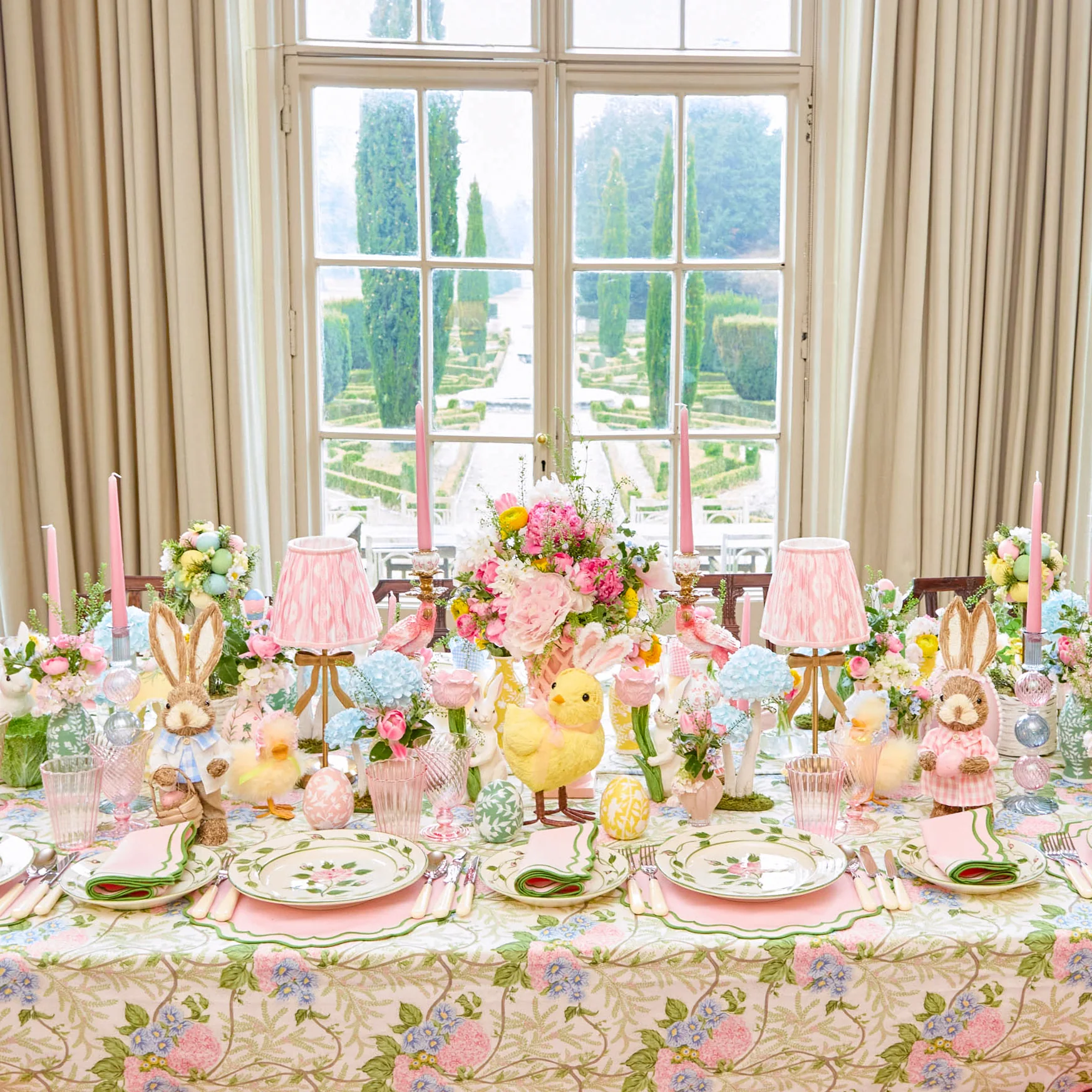 Pink Ikat Lampshade (18cm) - Image 14