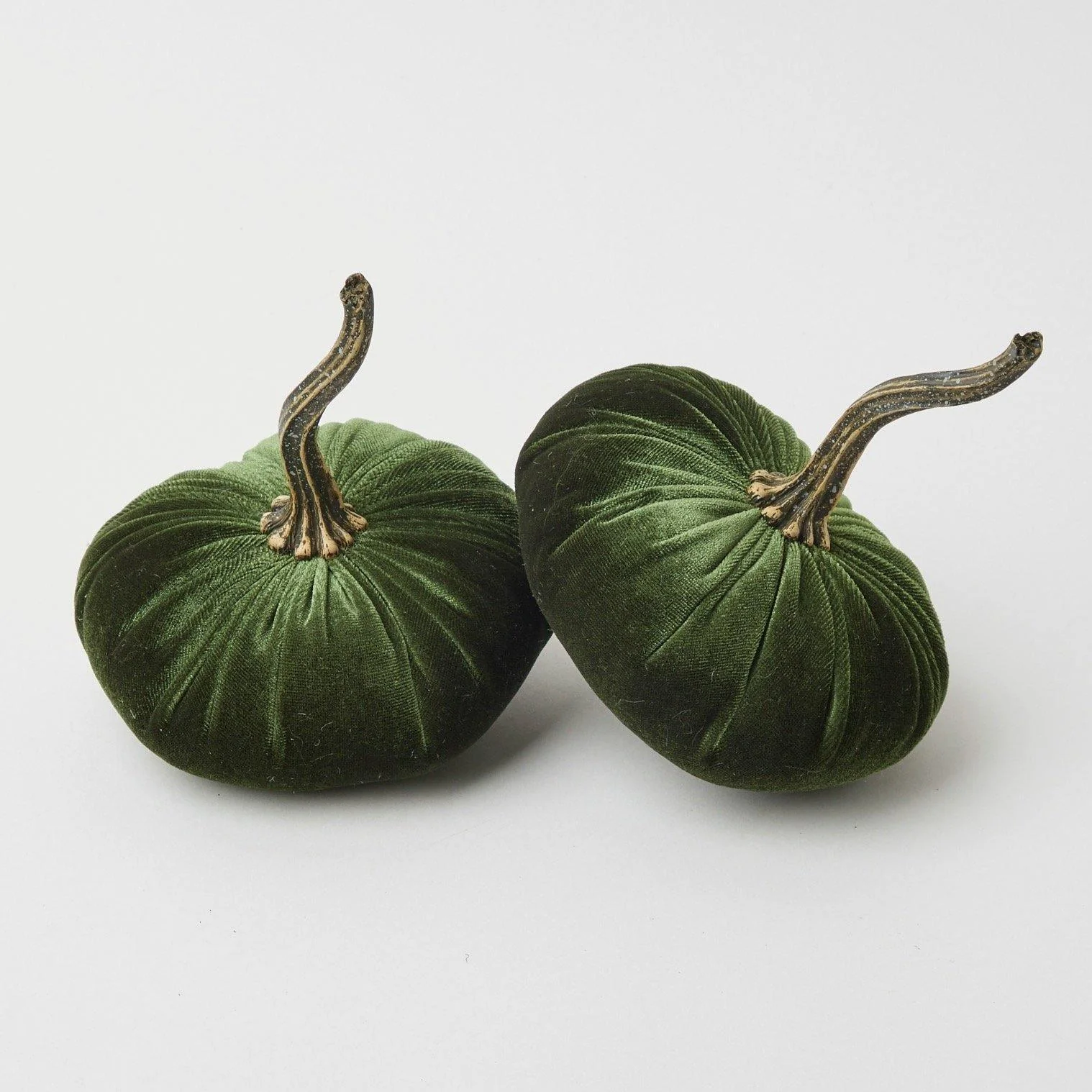 Moss Green Velvet Pumpkin (Pair) - Image 7