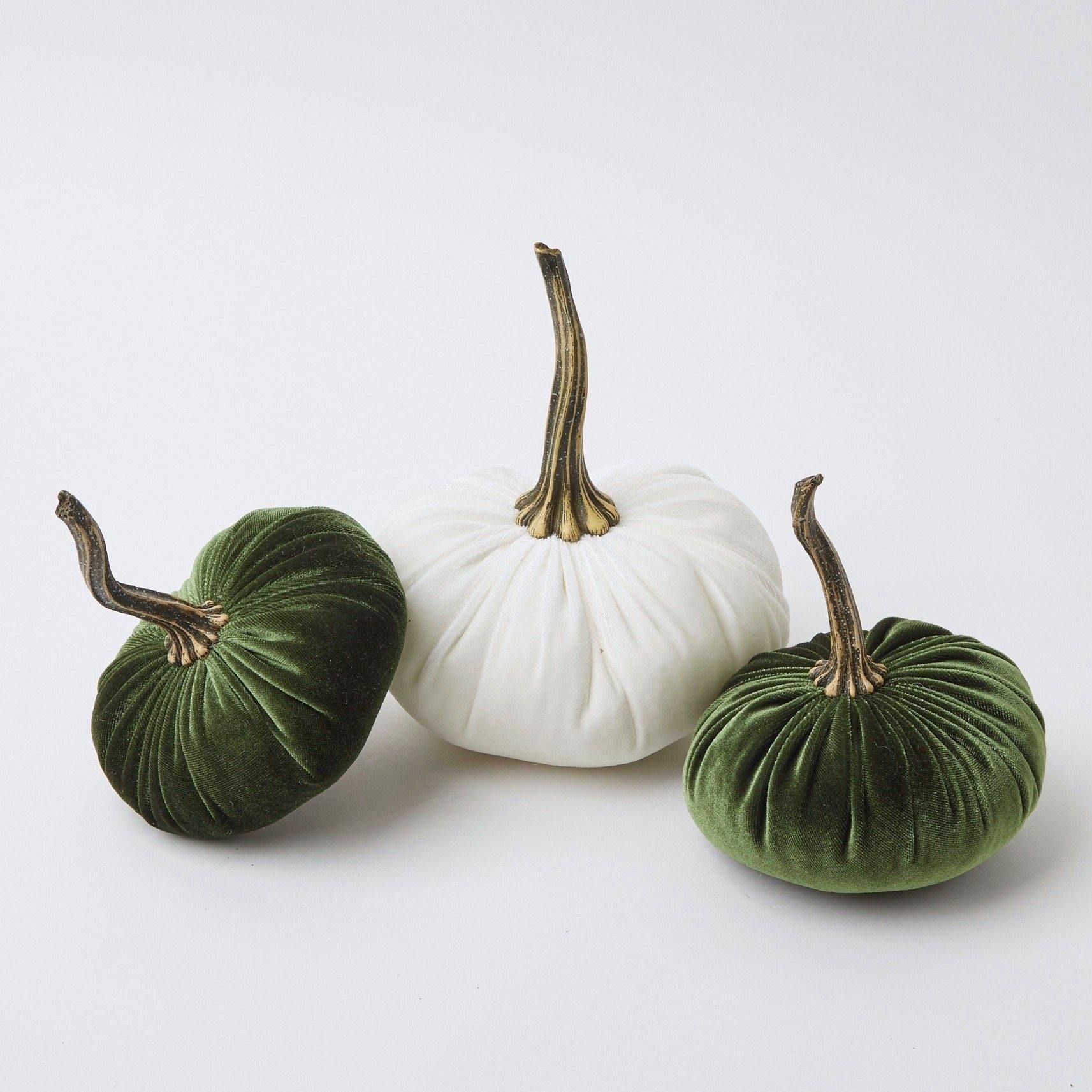 Moss Green Velvet Pumpkin (Pair) - Image 9