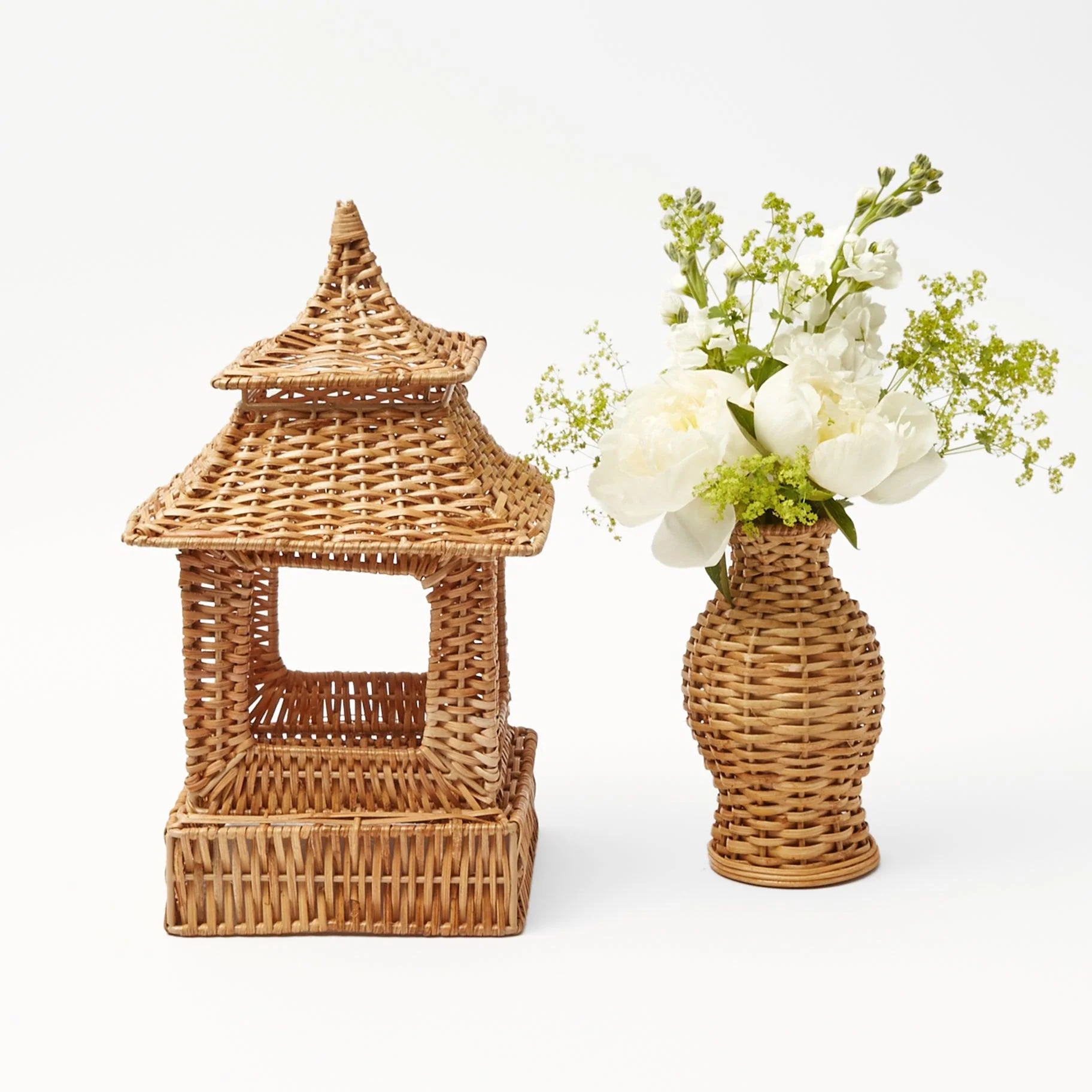 Natural Rattan Pagoda Decoration Set - Image 14