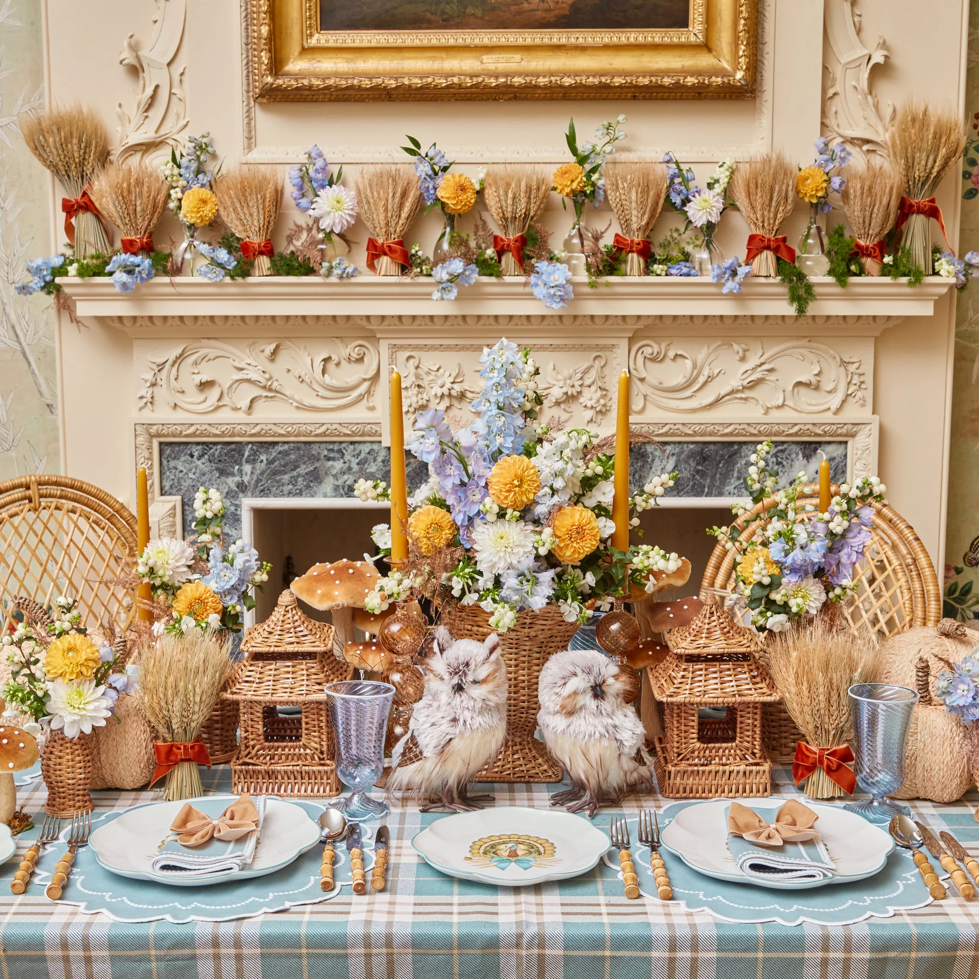 Rattan Pagoda & Urn Vase Set - Image 5