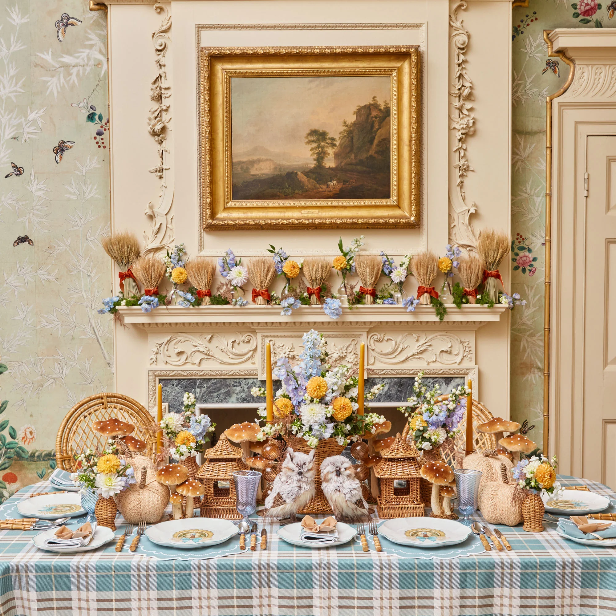 Rattan Pagoda & Urn Vase Set - Image 6