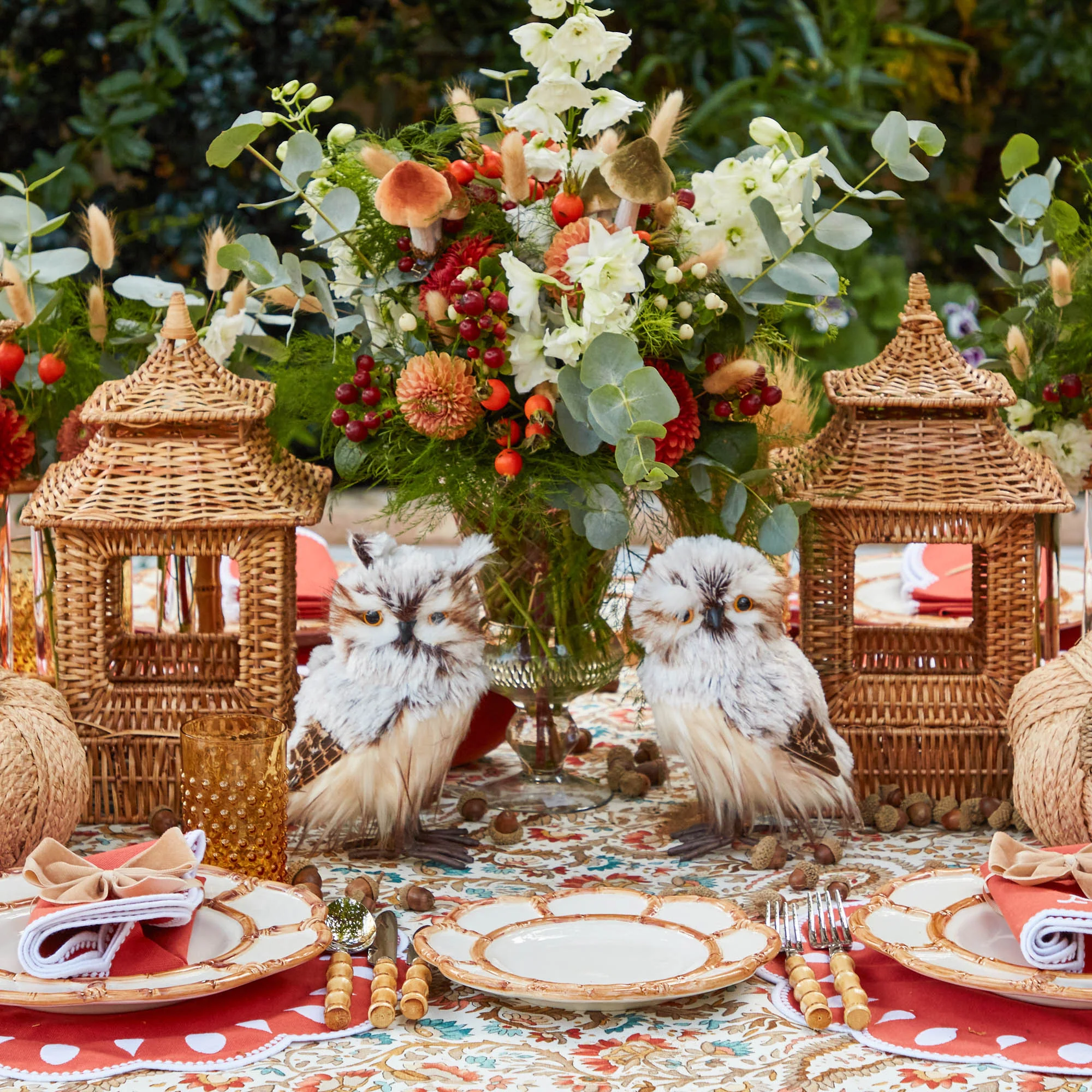 Natural Rattan Pagoda Decoration Set - Image 5