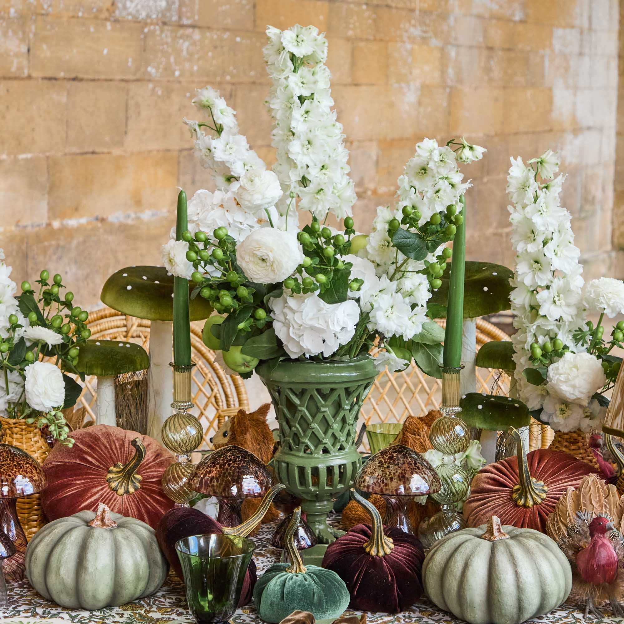 Small Camille Olive Candle Holder (Pair) - Image 17