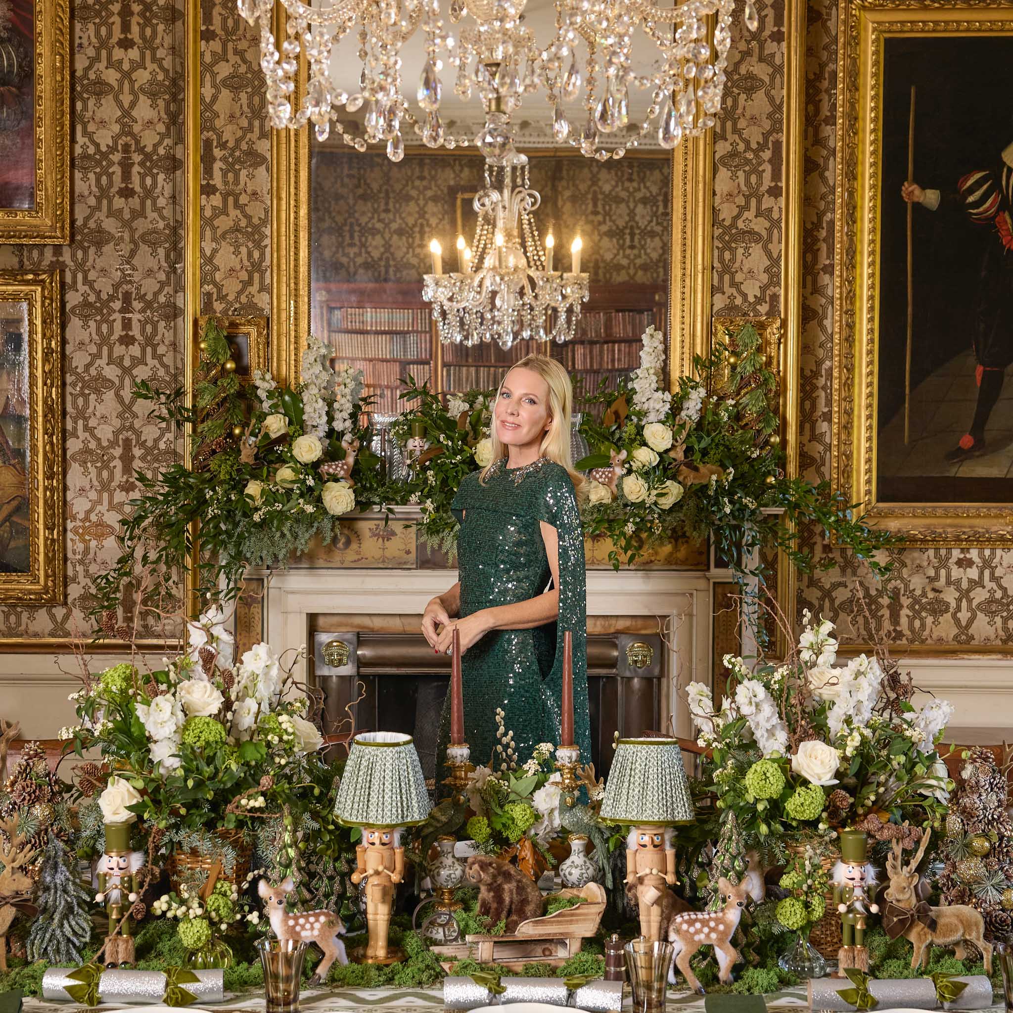 Olive Green Lotus Lampshade (18cm) - Image 10