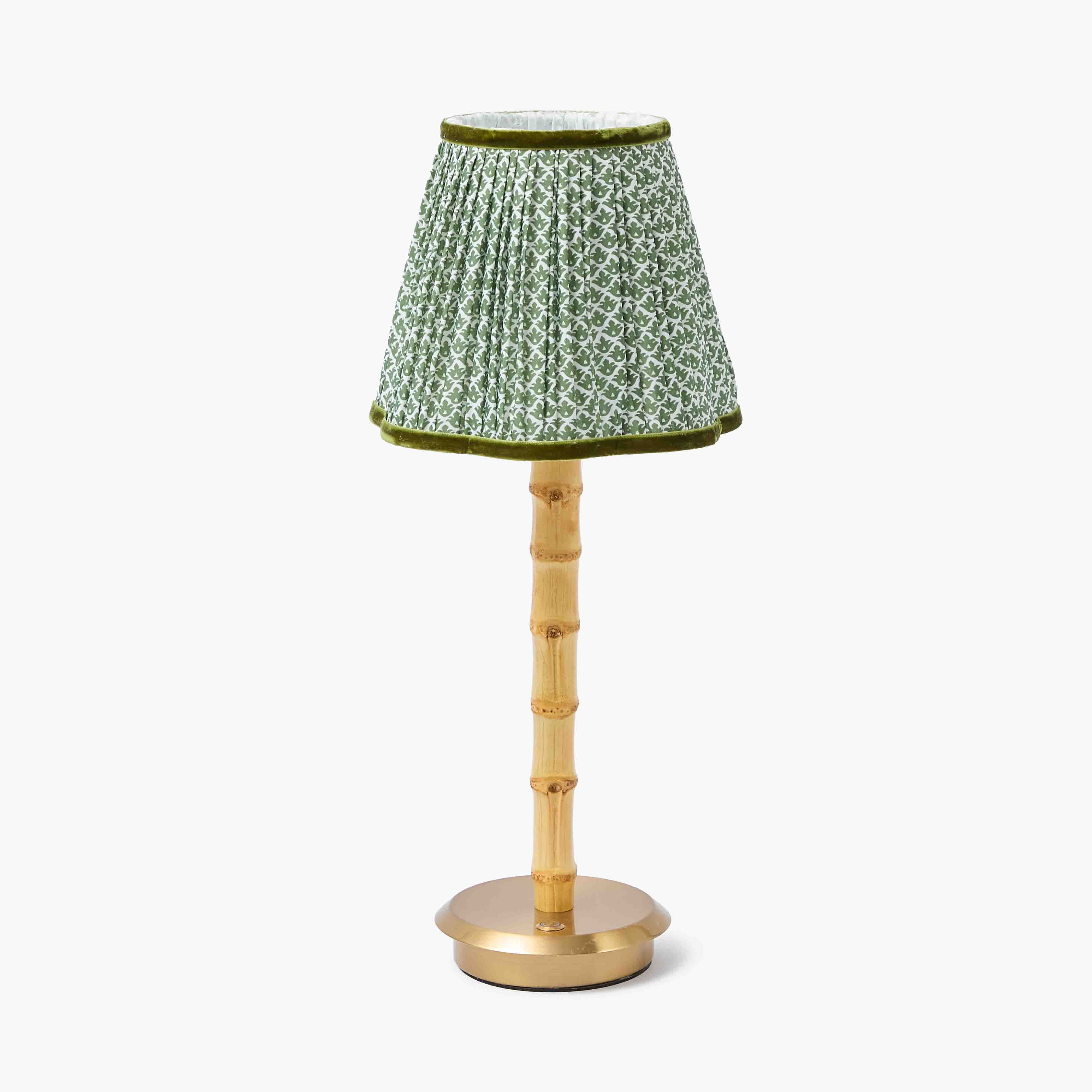 Olive Green Lotus Lampshade (18cm) - Image 13
