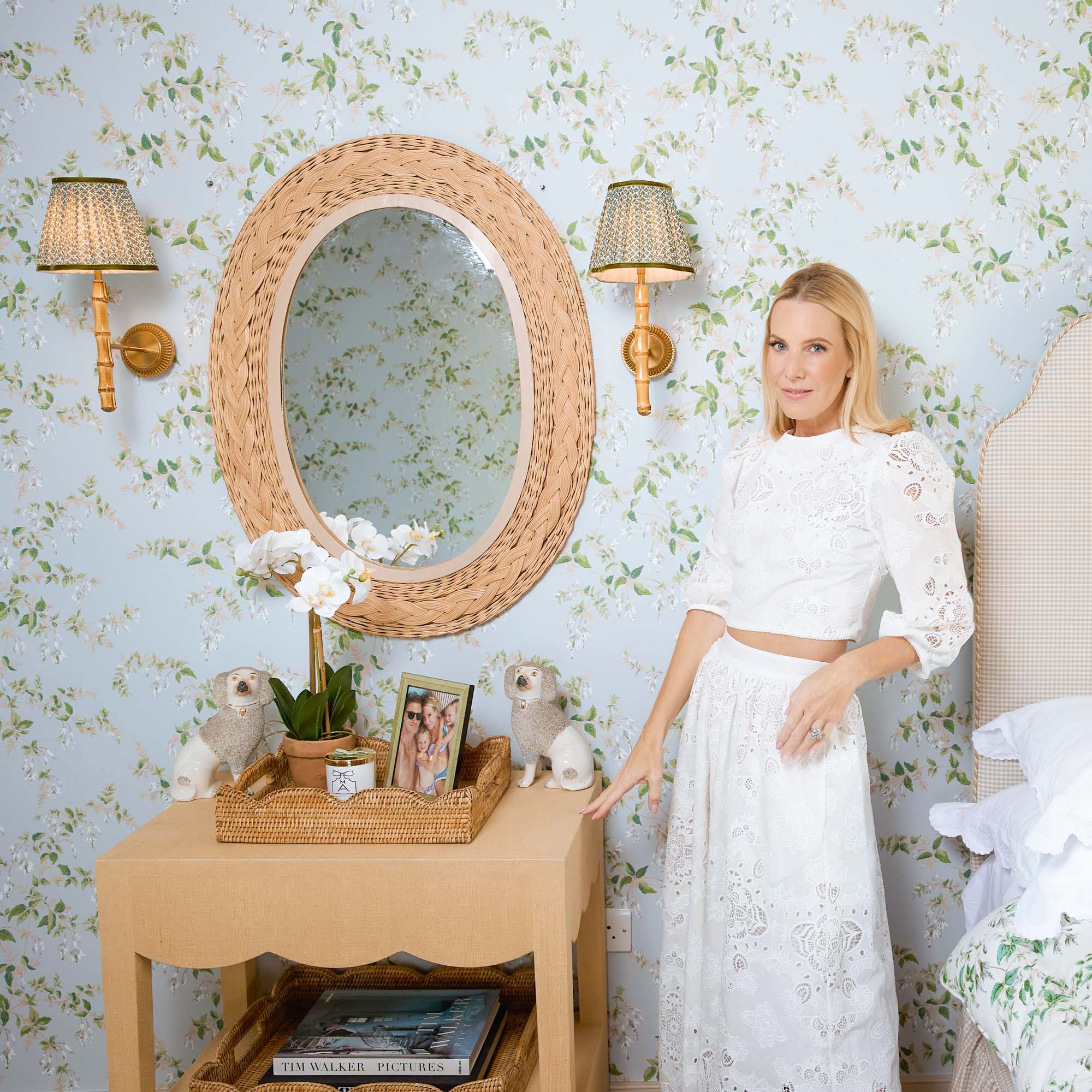 Olive Green Lotus Lampshade (18cm) - Image 18