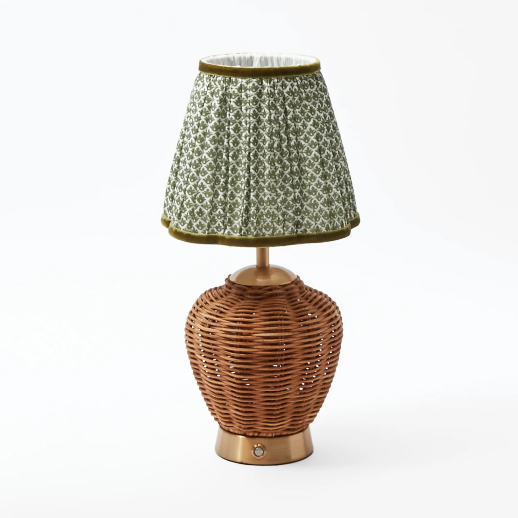 Olive Green Lotus Lampshade (18cm) - Image 20