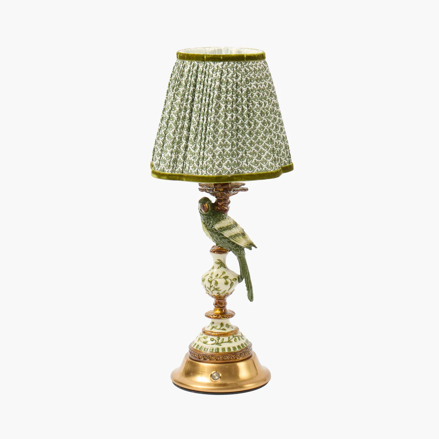 Olive Green Lotus Lampshade (18cm) - Image 7