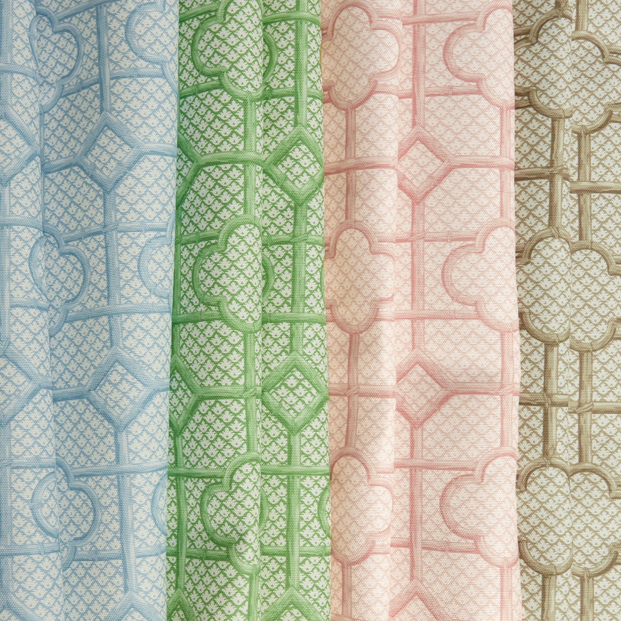 Pink Bamboo Trellis Fabric - Image 6