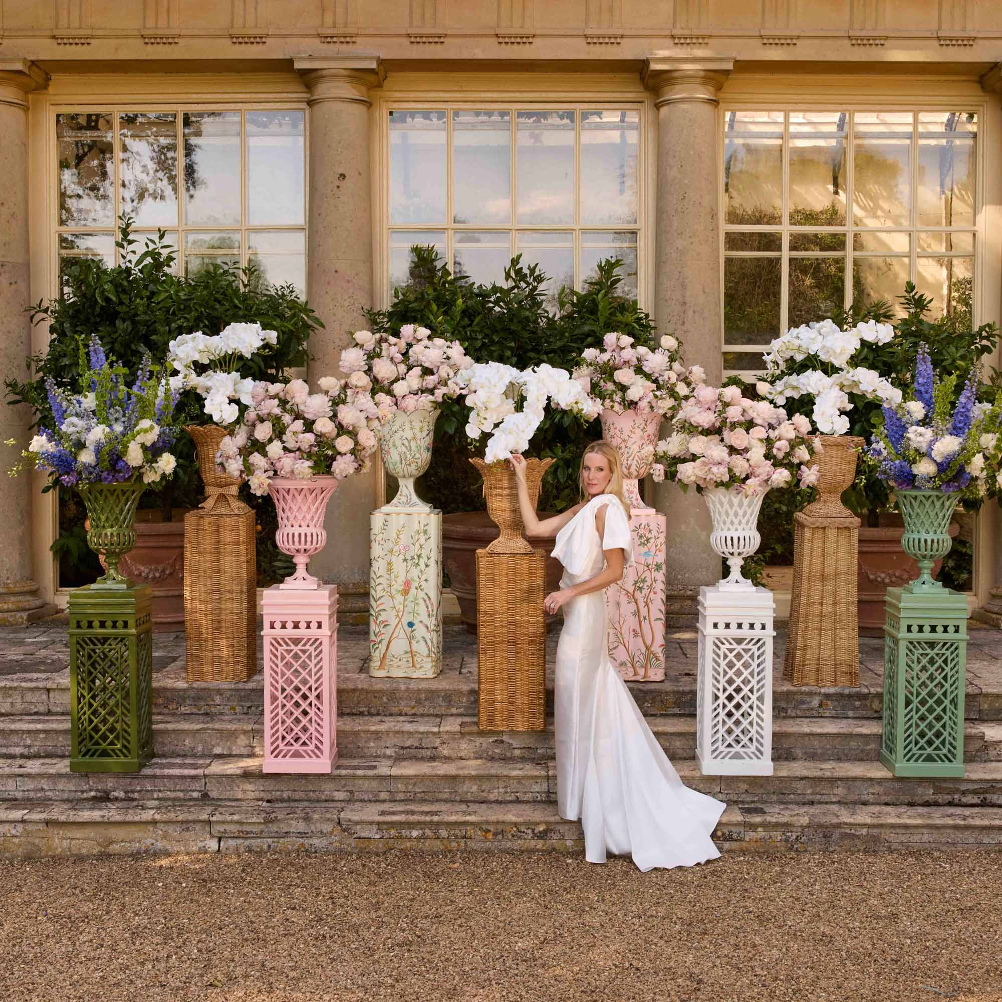 Liliana Scalloped Rattan Urn - Image 10