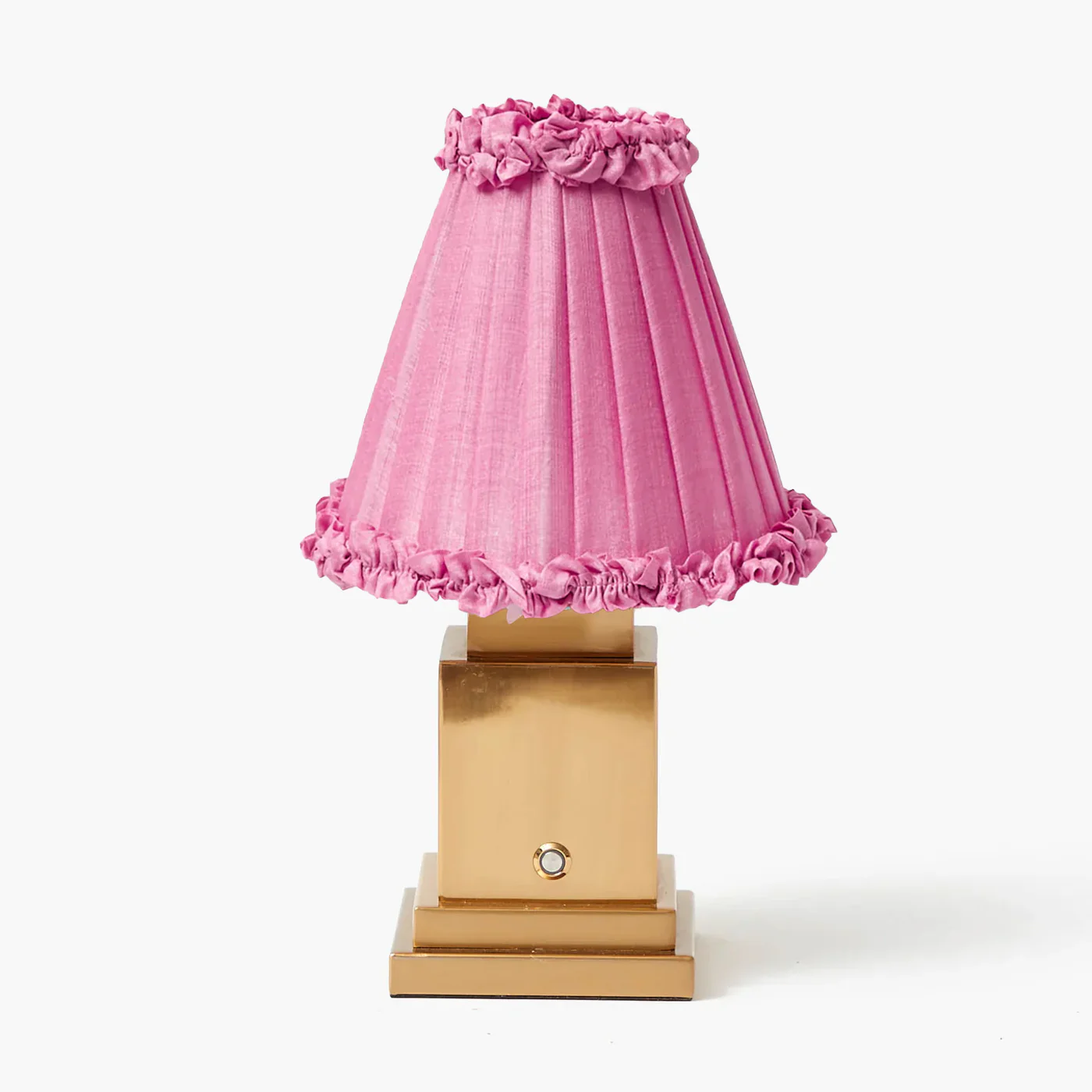 Pink Frilled Silk Lampshade (18cm) - Image 5