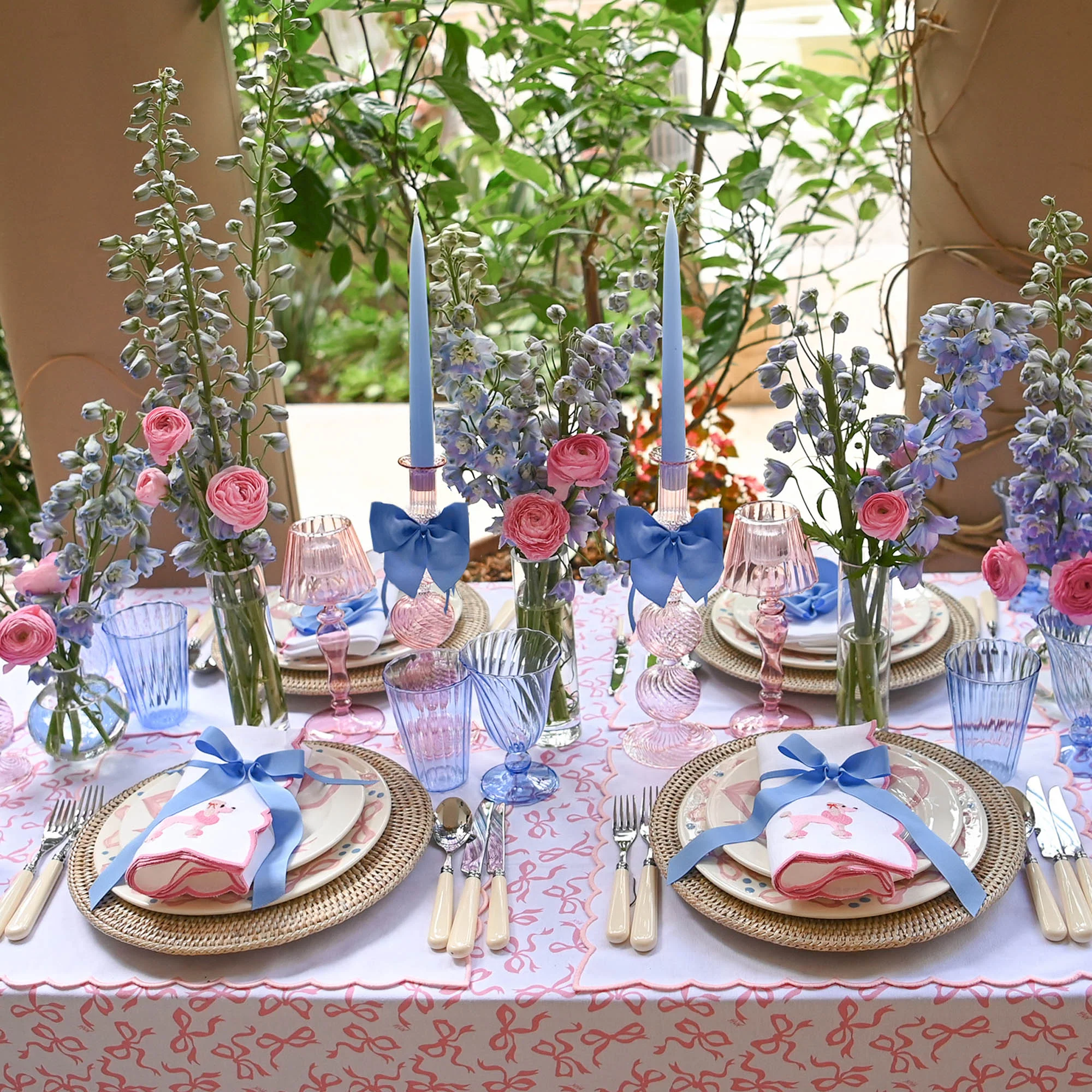 Pink Glass Lantern Tea Light Holder (Pair) - 24cm - Image 18