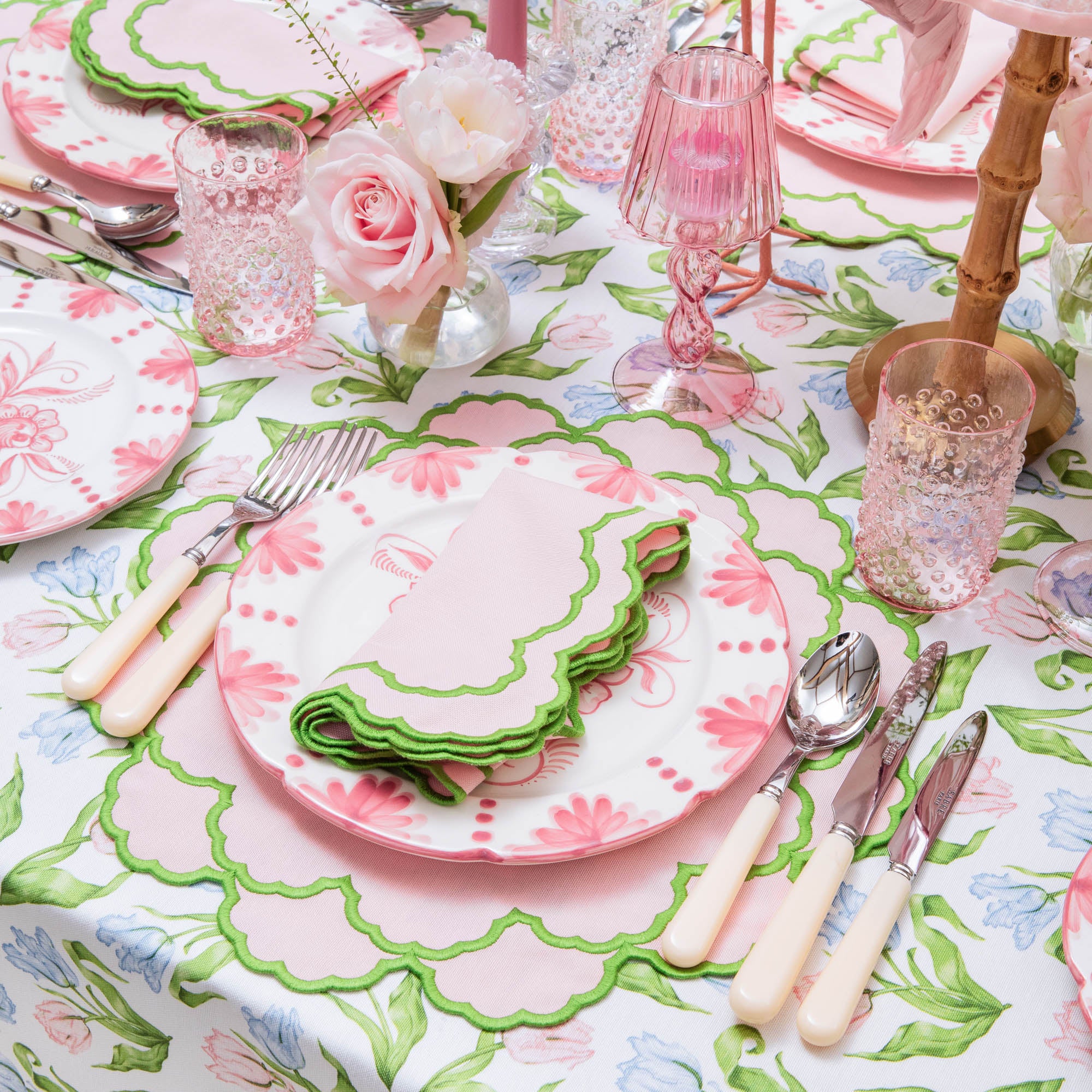 Pink Glass Lantern Tea Light Holder (Pair) - 18cm - Image 12