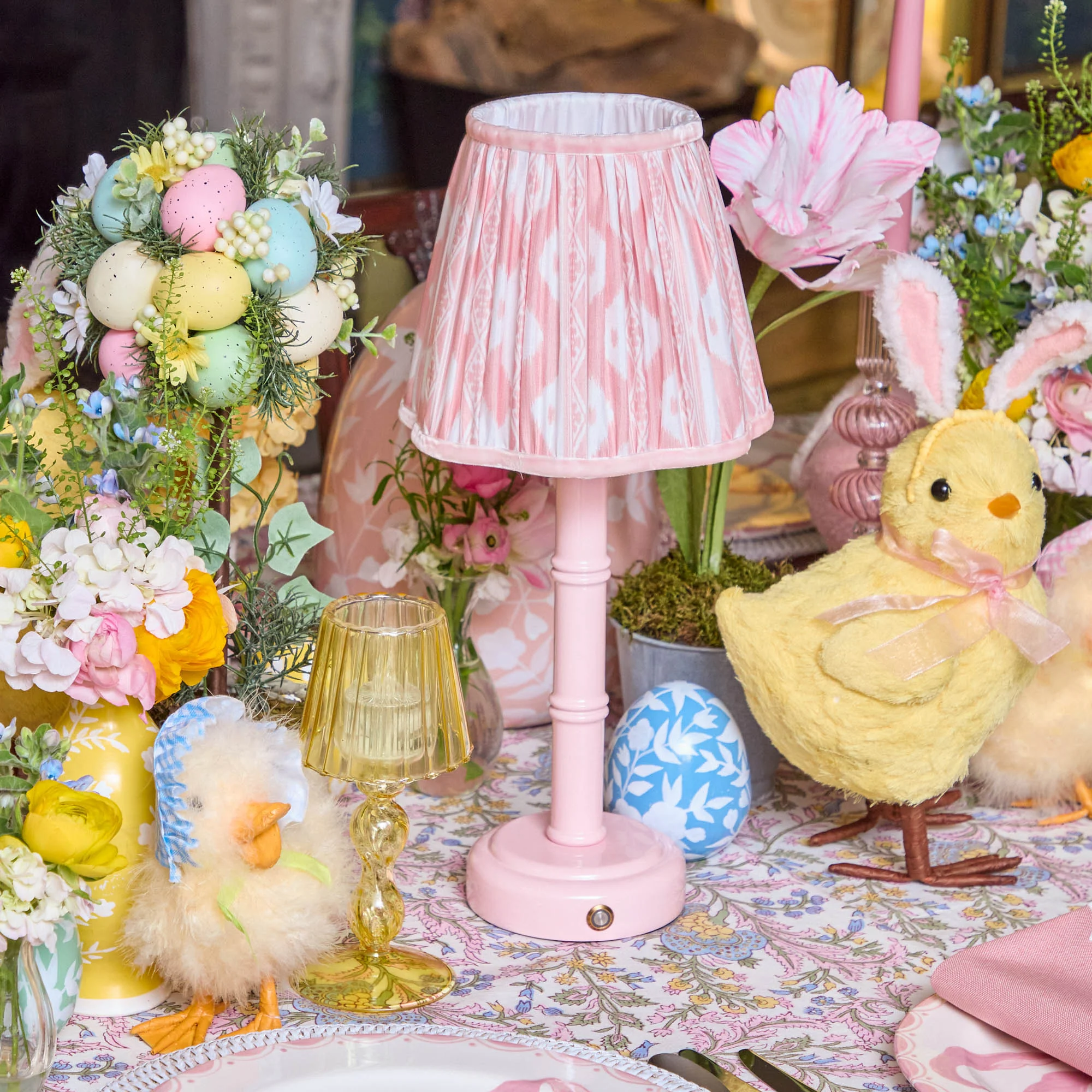 Pink Ikat Lampshade (18cm) - Image 9