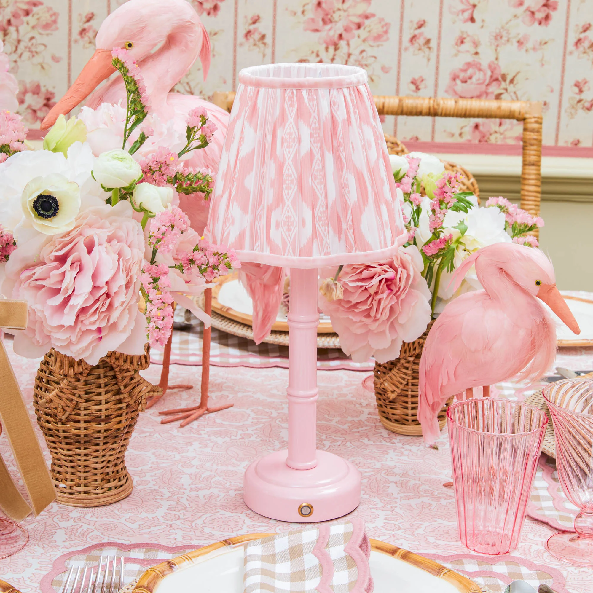 Pink Ikat Lampshade (18cm) - Image 16