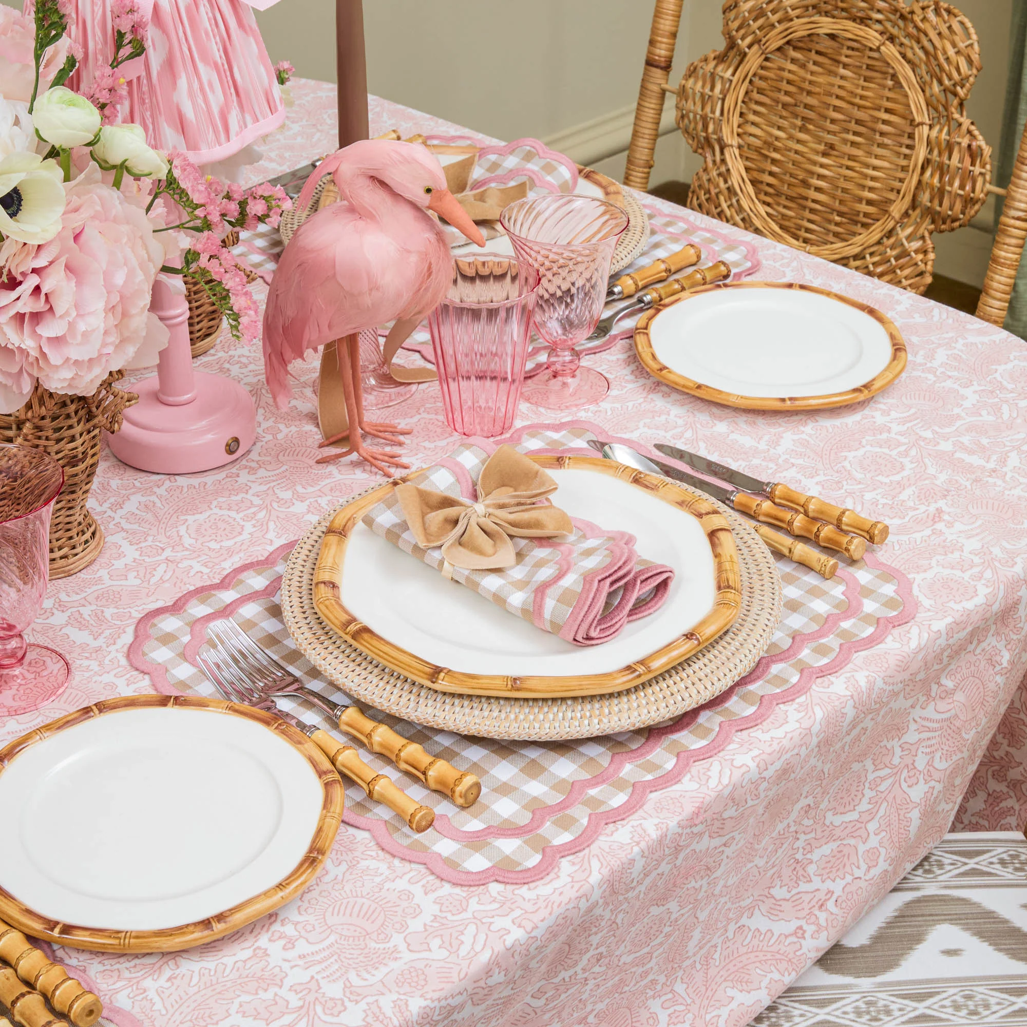 Pink Ikat Lampshade (18cm) - Image 18