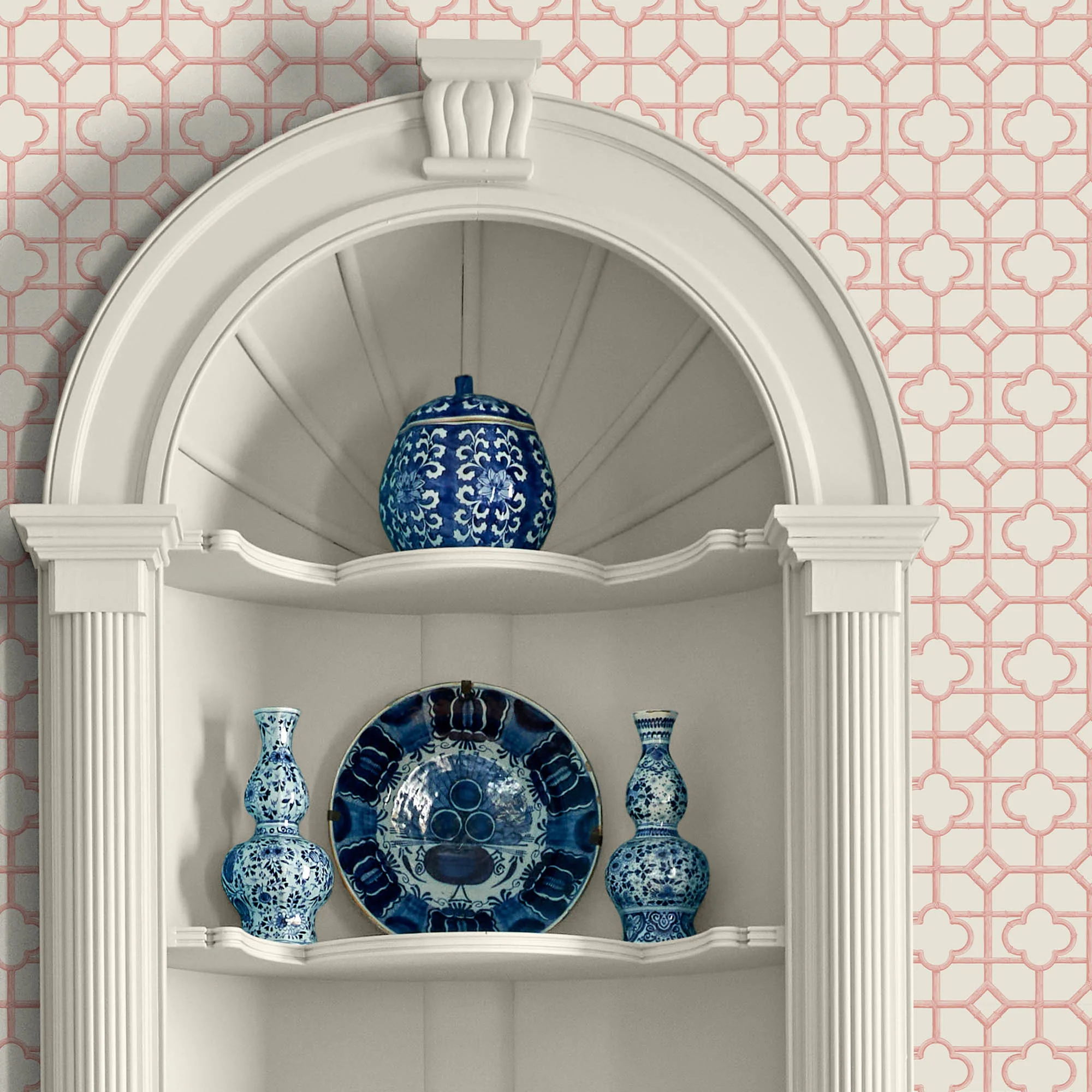 Pink Shaded Bamboo Wallpaper - Image 3